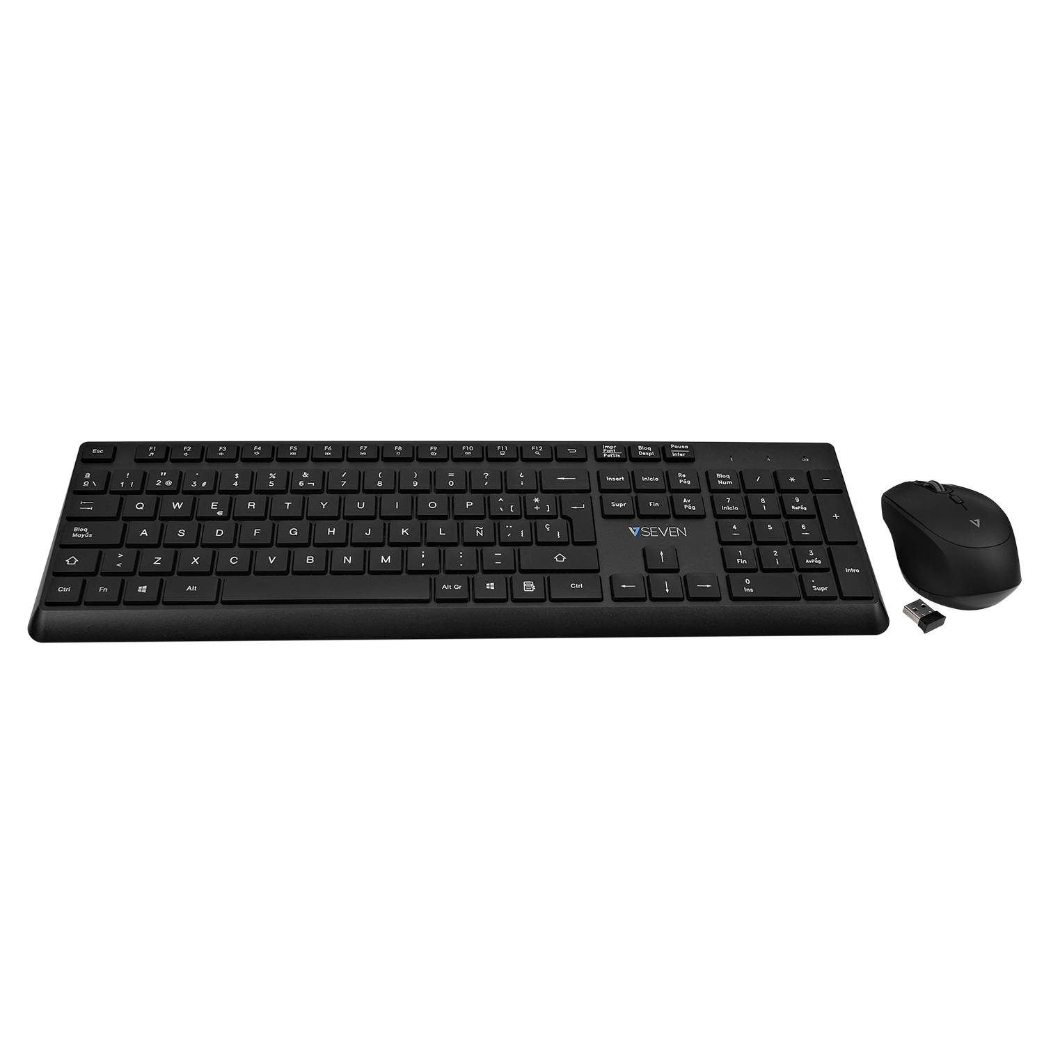 Rca Informatique - image du produit : PRO WIRELESS KEYBOARD MOUSE ES QWERTY ES SPANISH LASERED KEYCAP