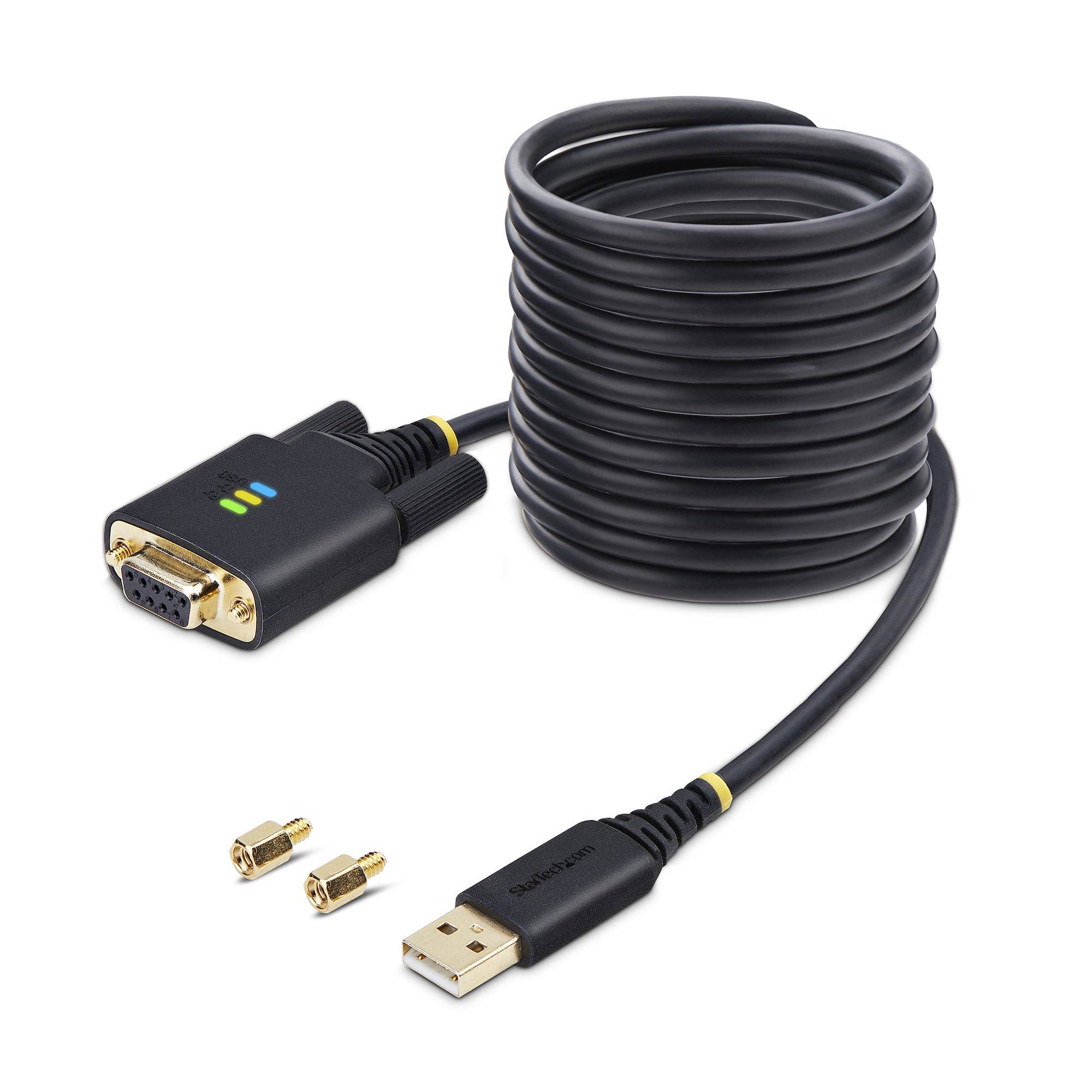 Rca Informatique - image du produit : USB TO SERIAL DCE CABLE USB TO NULL MODEM SERIAL ADAPTER