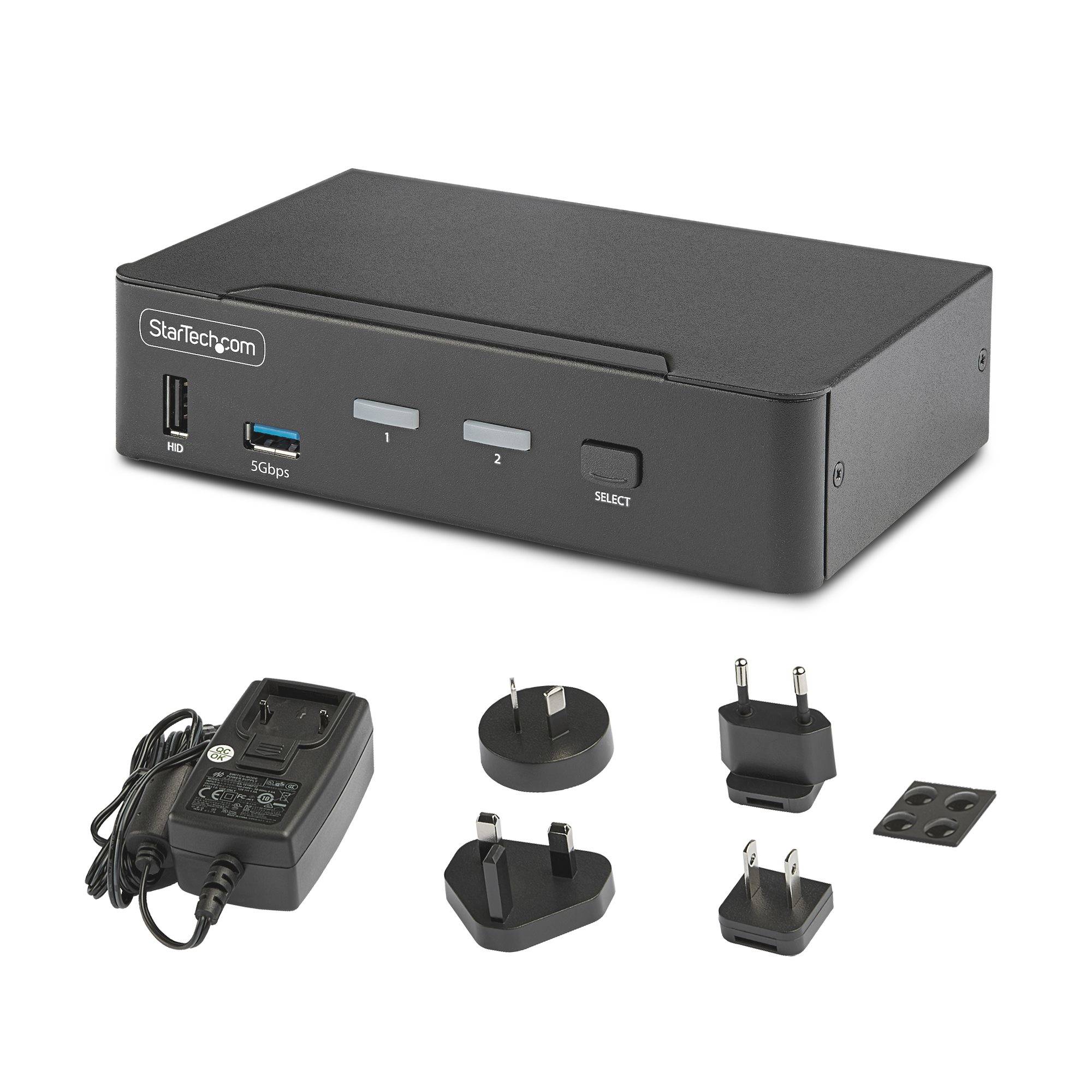 Rca Informatique - image du produit : 2-PORT DISPLAYPORT KVM SWITCH - 8K 60HZ HOTKEYS TAA COMPLIANT