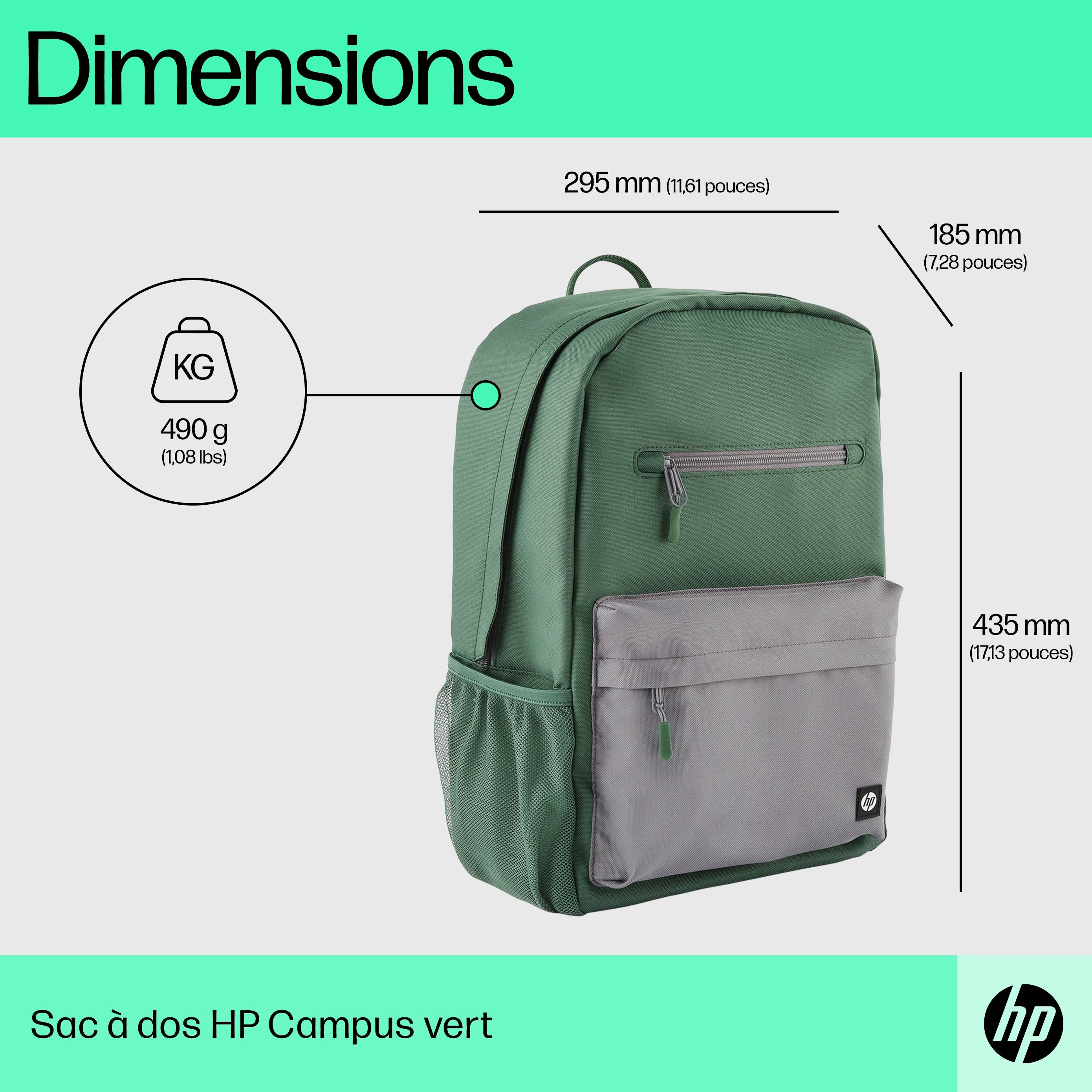 Rca Informatique - image du produit : HP CAMPUS GREEN BACKPACK