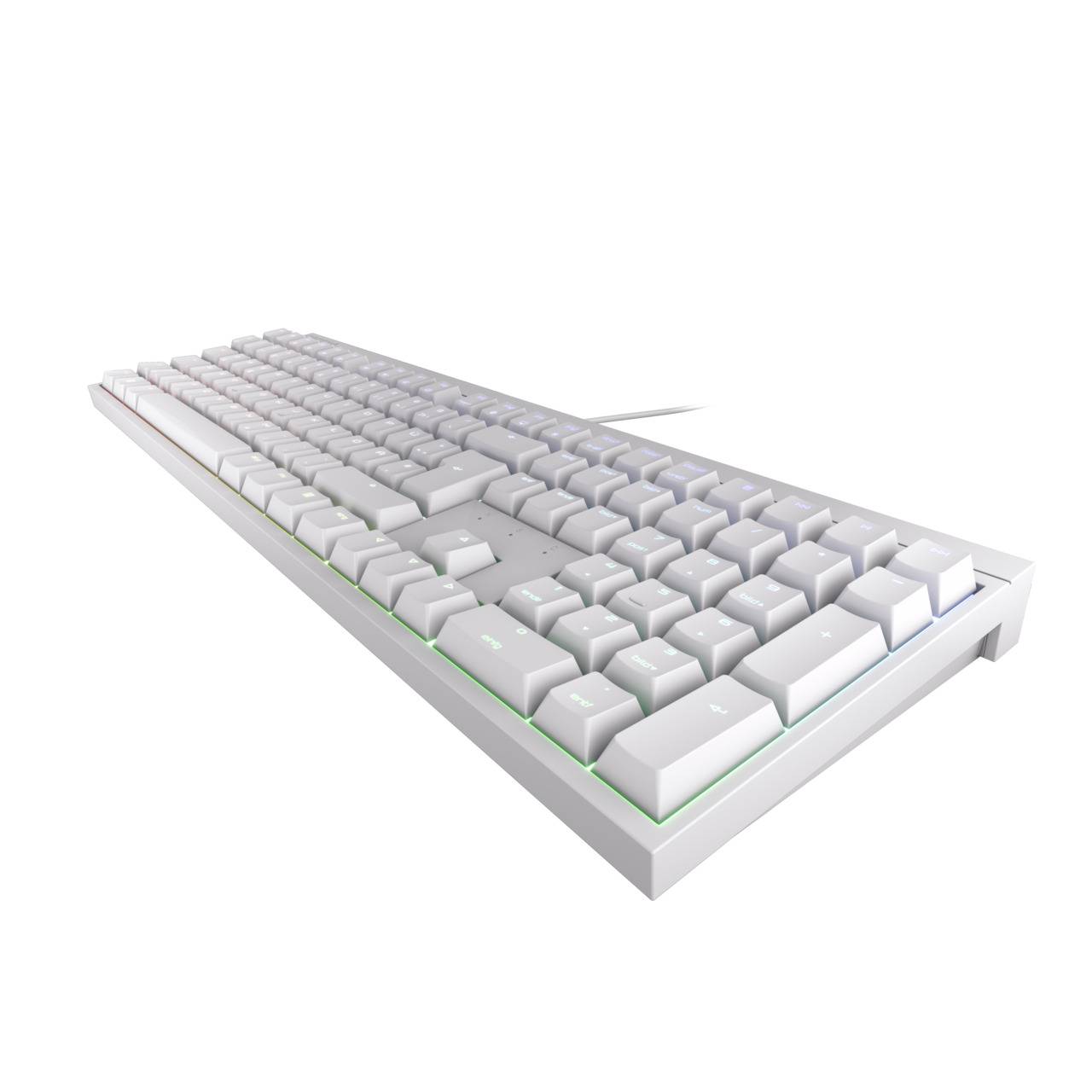 Rca Informatique - image du produit : CHERRY MX 2.0S RGB KEYBOARD CORDED MECHANICAL WHITE