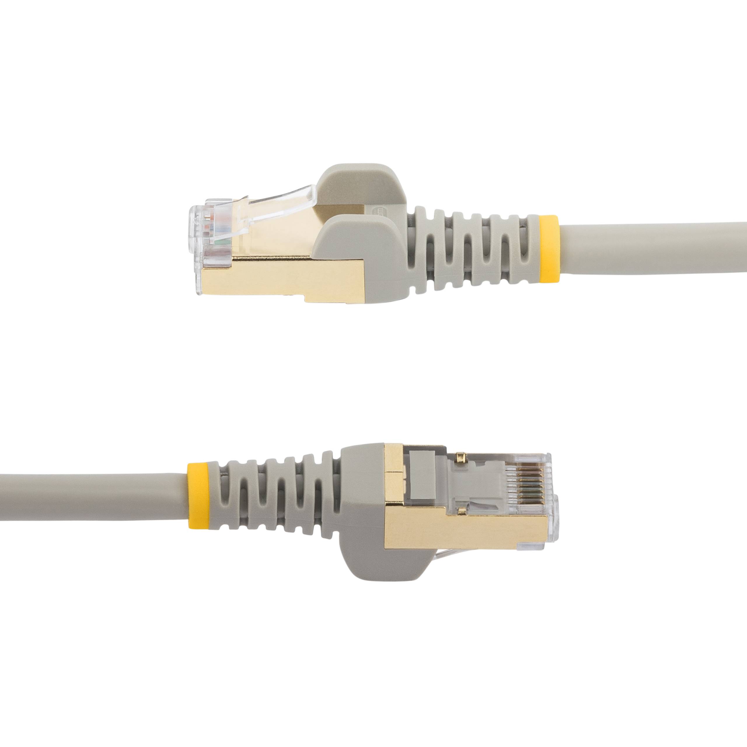 Rca Informatique - image du produit : 2M CAT6A PATCH CABLE - GRAY CAT 6A NETWORK CABLE - STP