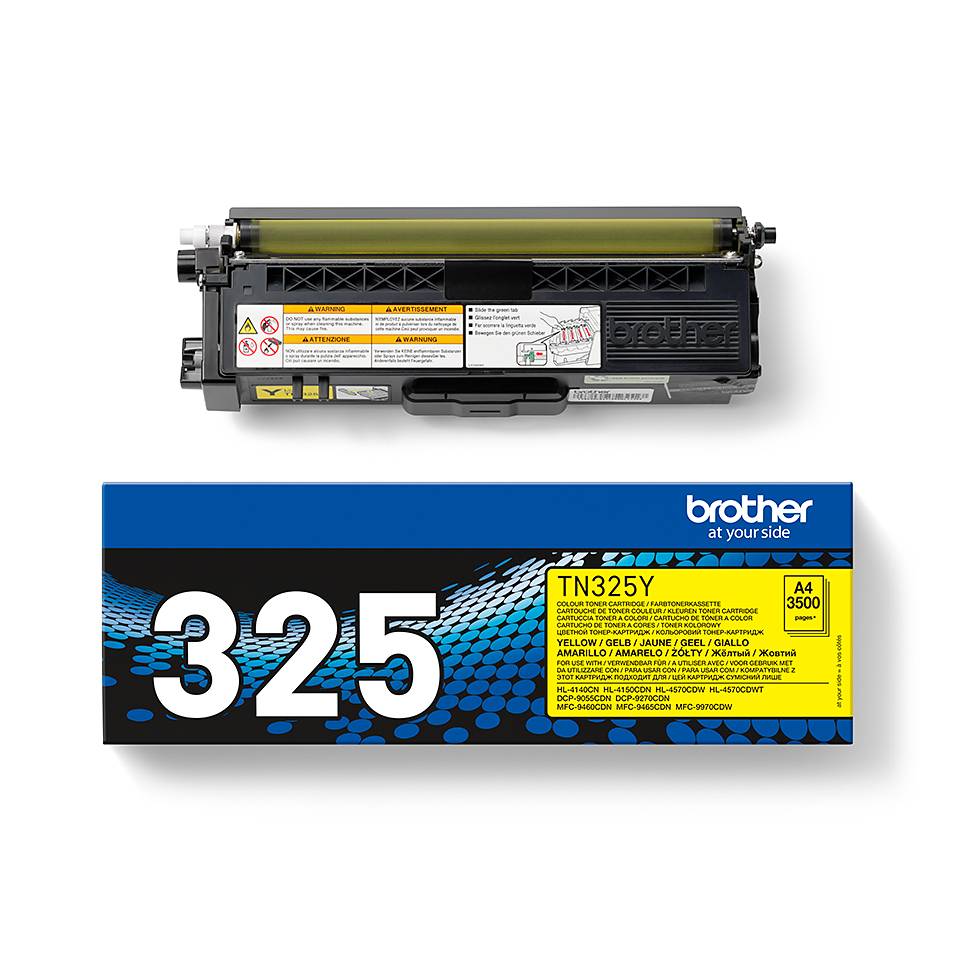 Rca Informatique - image du produit : TN-325Y TONER JAUNE 3500 PG F/ HL4150CDN/4570CDW/4570CDWT