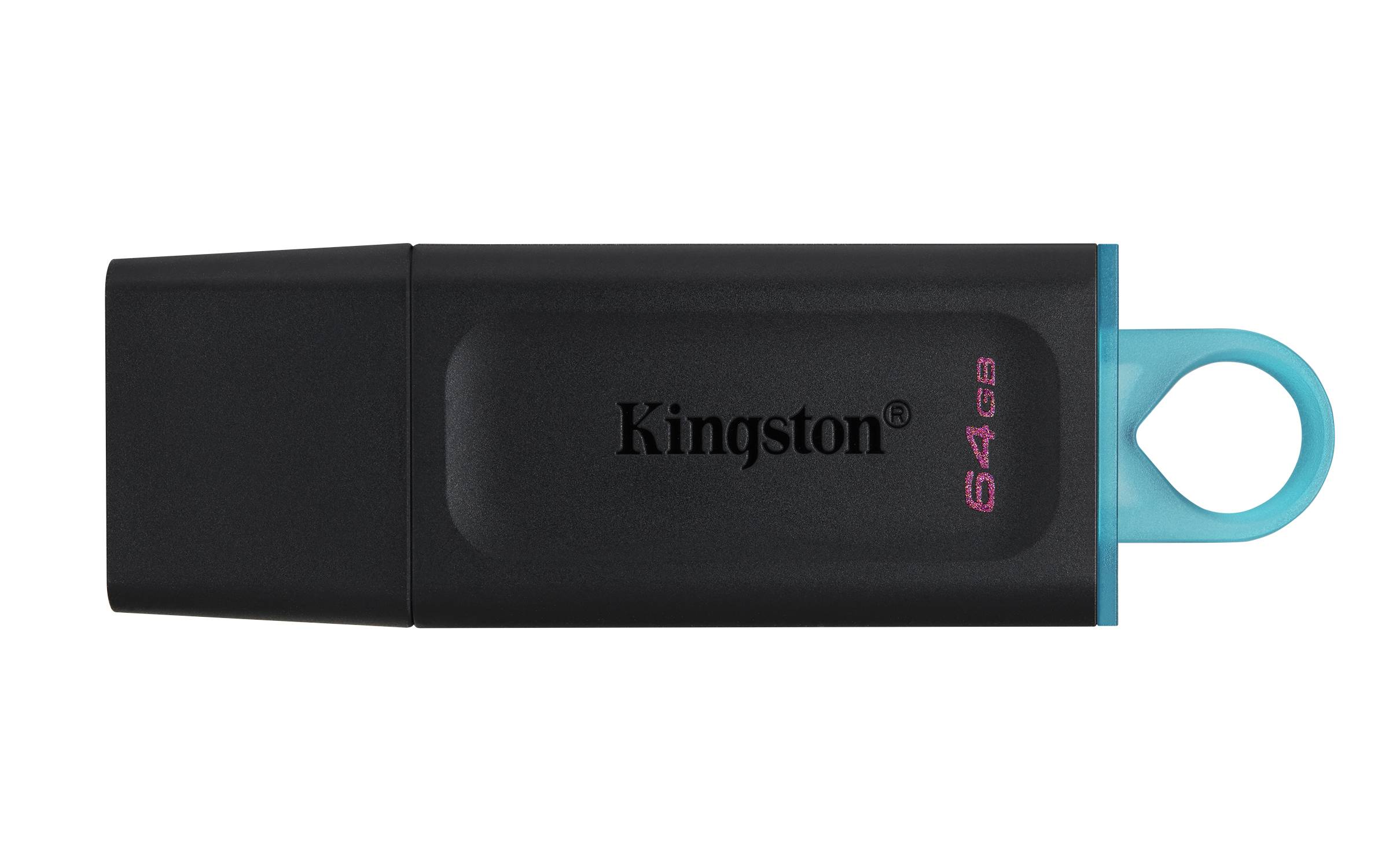 Rca Informatique - Image du produit : 64GB DT EXODIA USB3.2 GEN 1 (BLACK + TEAL) 2 PIECES