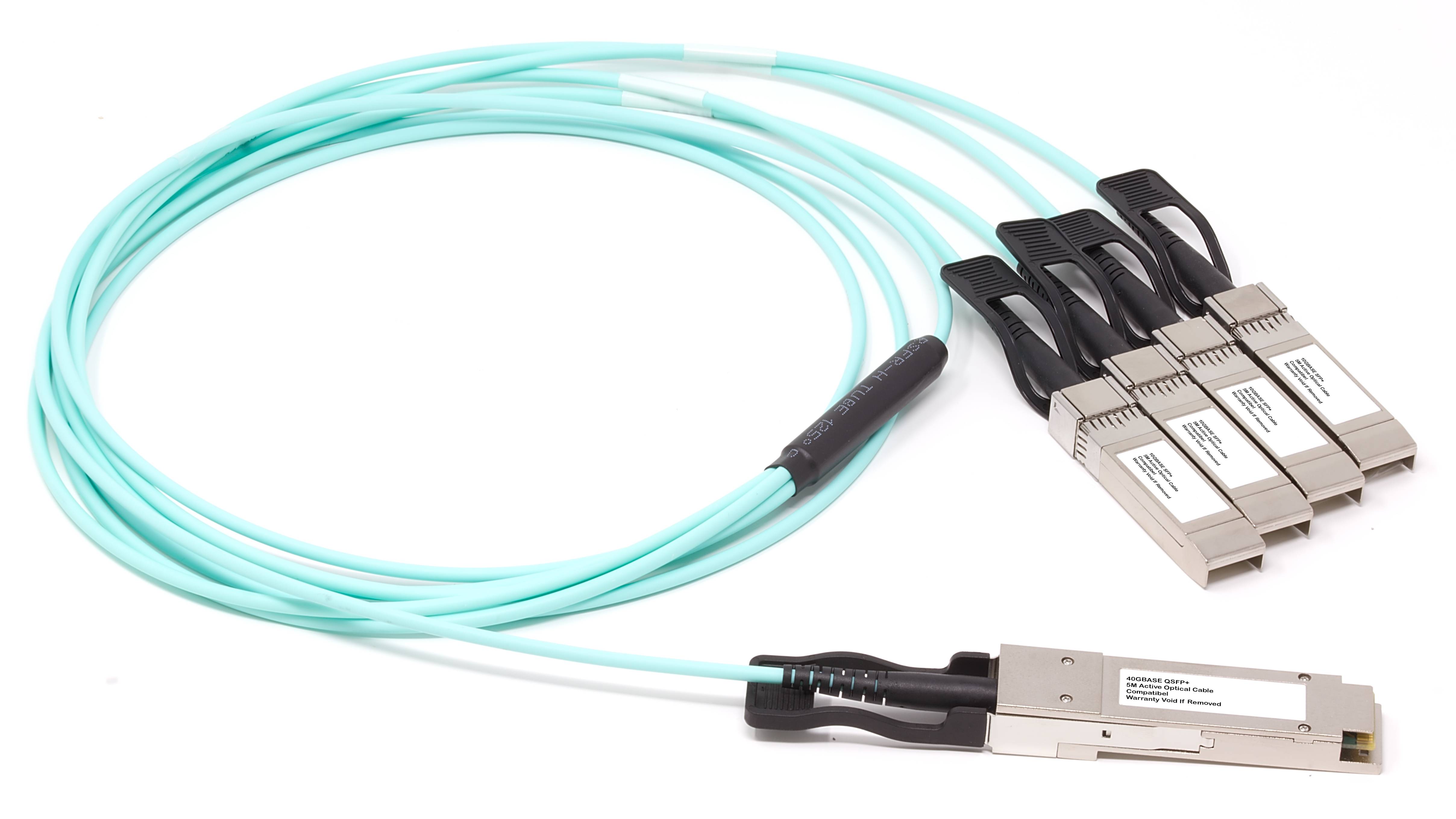 Rca Informatique - image du produit : ORIGIN GIGATECH 40GBE (QSFP+) TO 4X10GBE SFP+ ACTIVE BREAKOUT