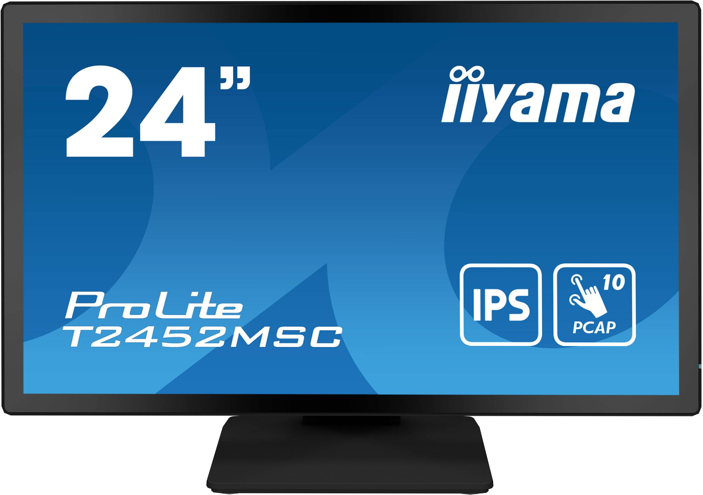 Rca Informatique - image du produit : T2452MSC-B1 23.8IN IPS FHD CAPACITIVE TOUCH/HDMI/DP/2USB