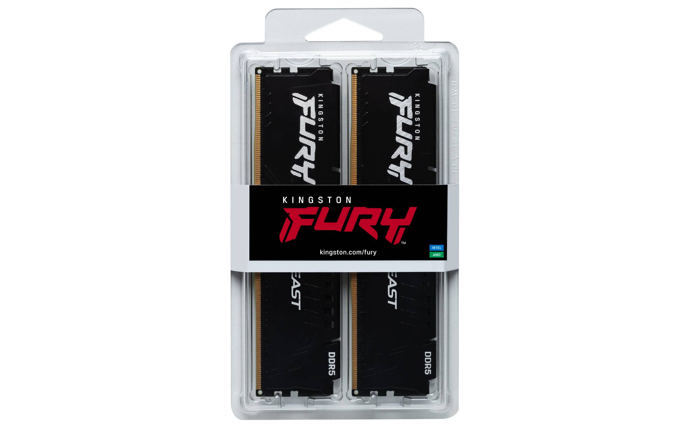 Rca Informatique - image du produit : 32GB DDR5 6400MT/S CL32 DIMM KIT OF 2 FURY BEAST BLACK EXPO