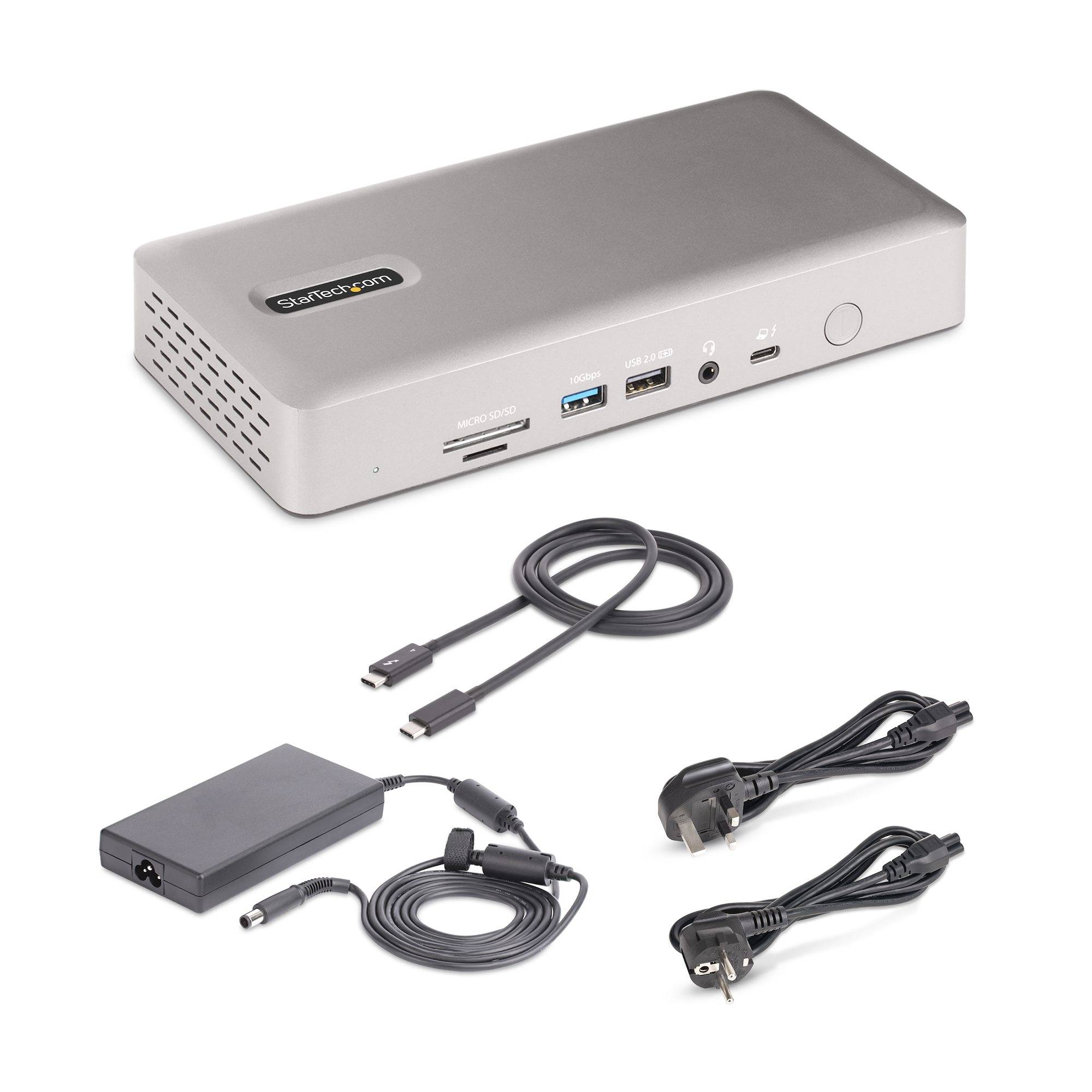 Rca Informatique - image du produit : THUNDERBOLT 4 DOCKING STATION - 2X HDMI 2X DISPLAYPORT - 98W PD