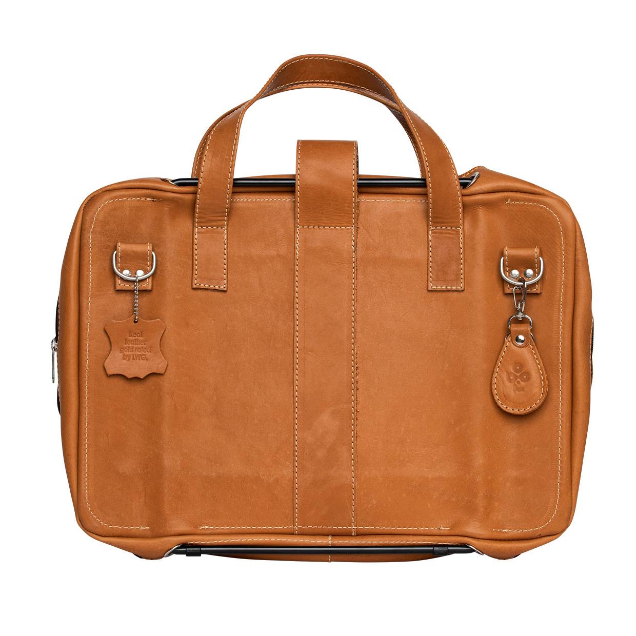 Rca Informatique - image du produit : VIVA LAPTOP BAG 15.6IN BROWN - FULL GRAIN LEATHER BROWN