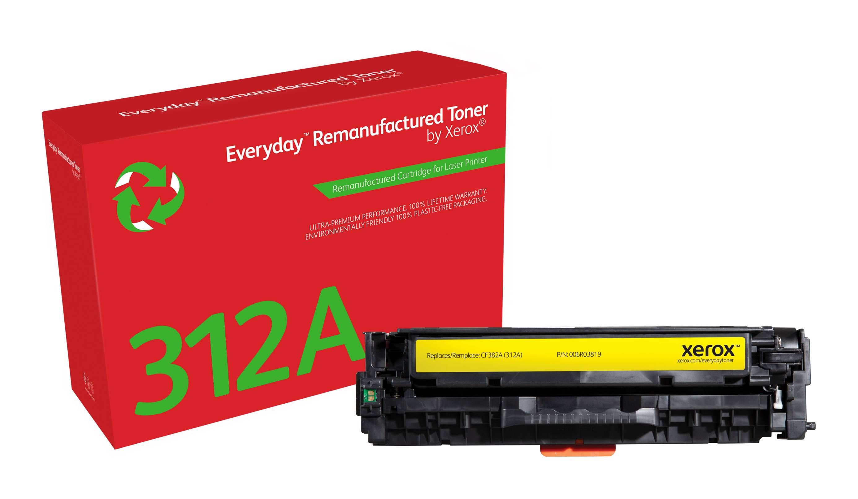 Rca Informatique - Image du produit : YELLOW TONER CARTRIDGE LIKE HP 312A FOR COLOR LASERJET PRO MFP