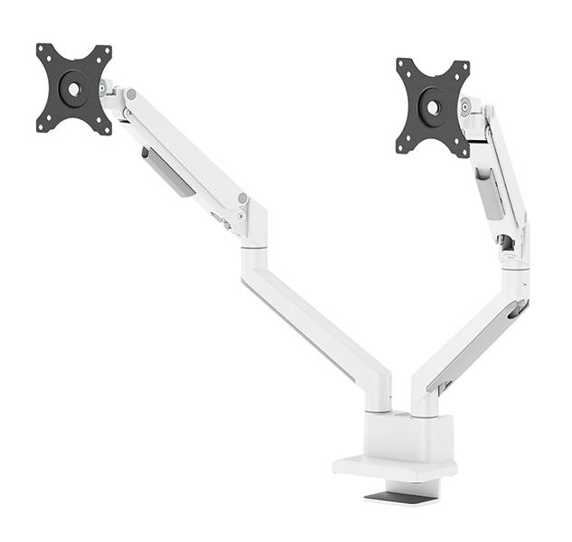 Rca Informatique - image du produit : NEXT SLIM DESK MOUNT DOUBLE DISPLAY TOPFIX CLAMP/GROMM BLACK