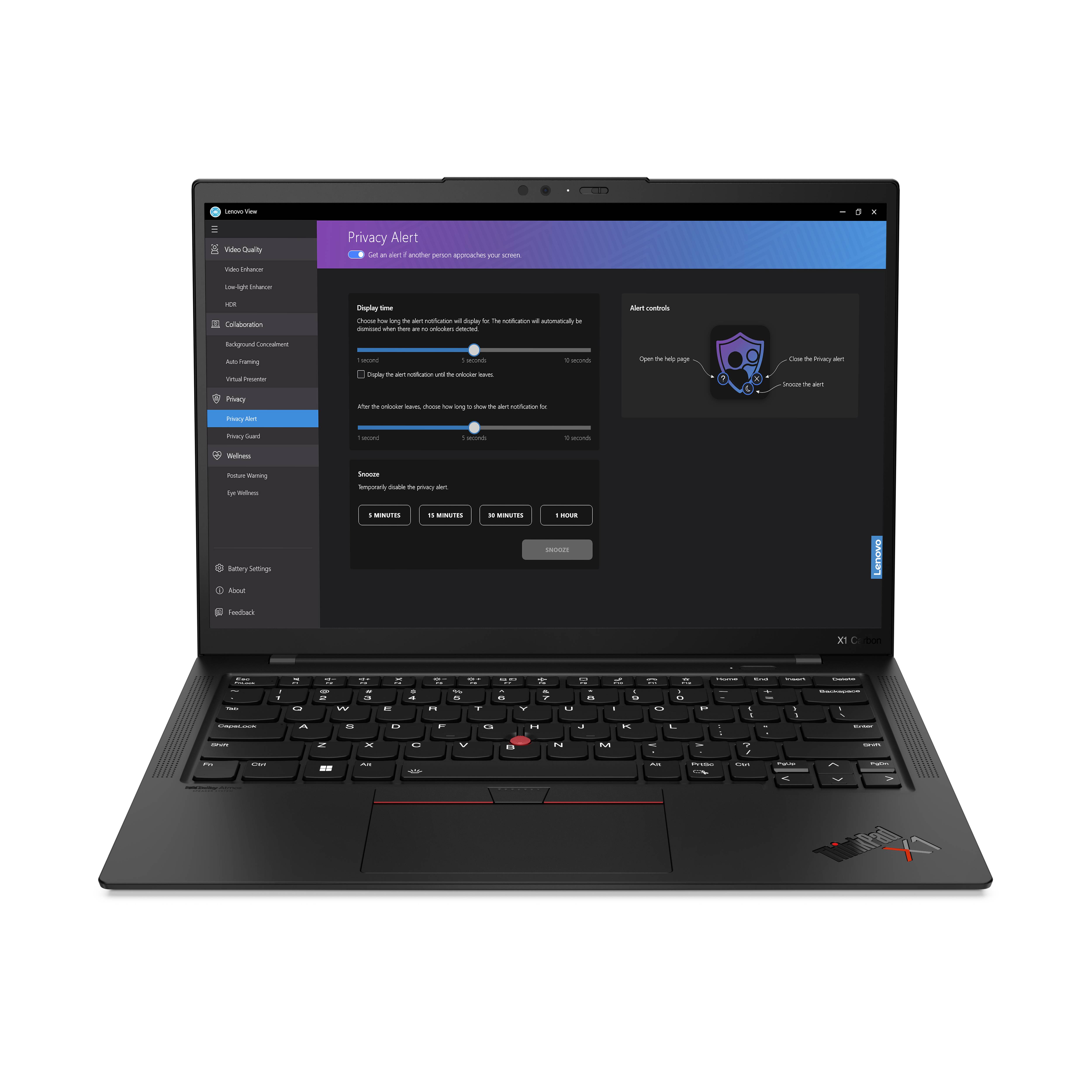 Rca Informatique - image du produit : THINKPAD X1 CARBON G11 I7-1355U 14IN 16GB 512GB W11PRO THINKRED