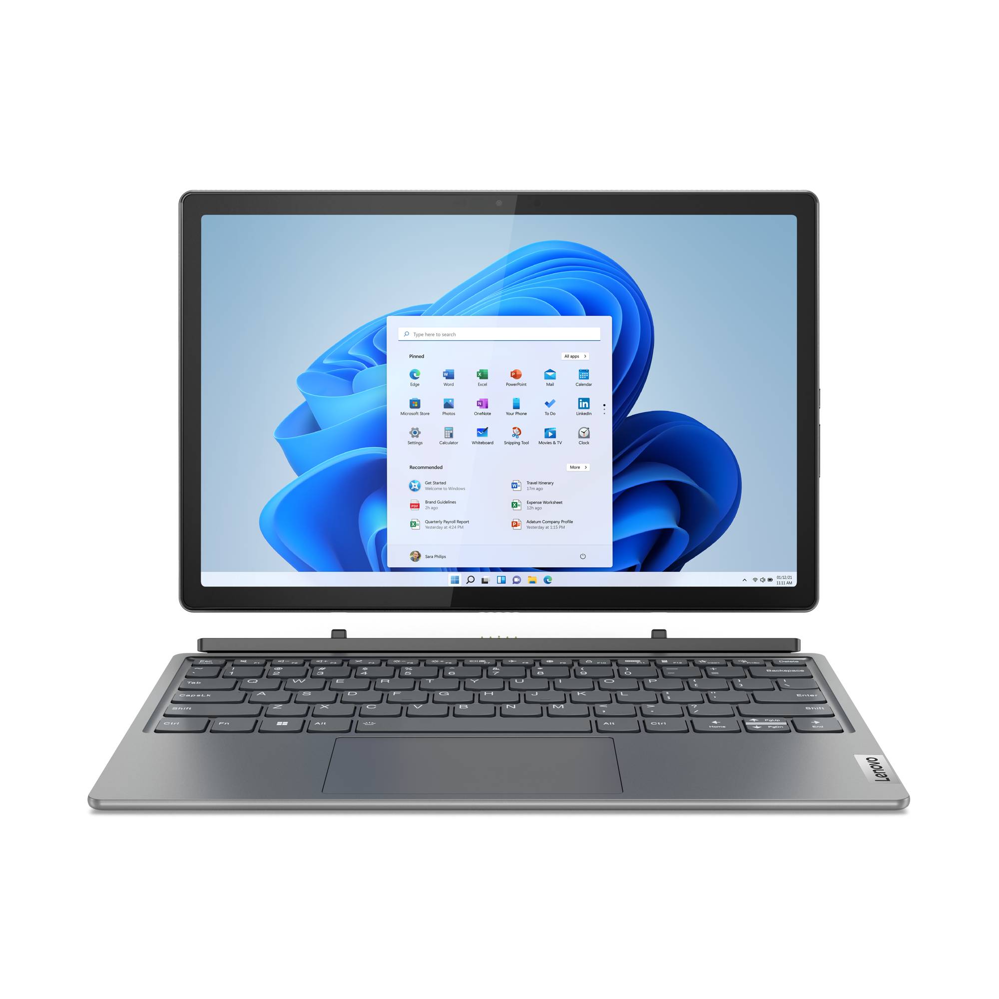 Rca Informatique - image du produit : IDEAPAD DUET 5 12IRU8 I3-1315U 128GB 8GB 12.4IN W11P