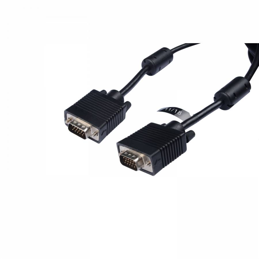 Rca Informatique - image du produit : VGA CABLE 1080P 5M 16.4FT BLACK VGA TO VGA 1080P FHD VIDEO CABLE