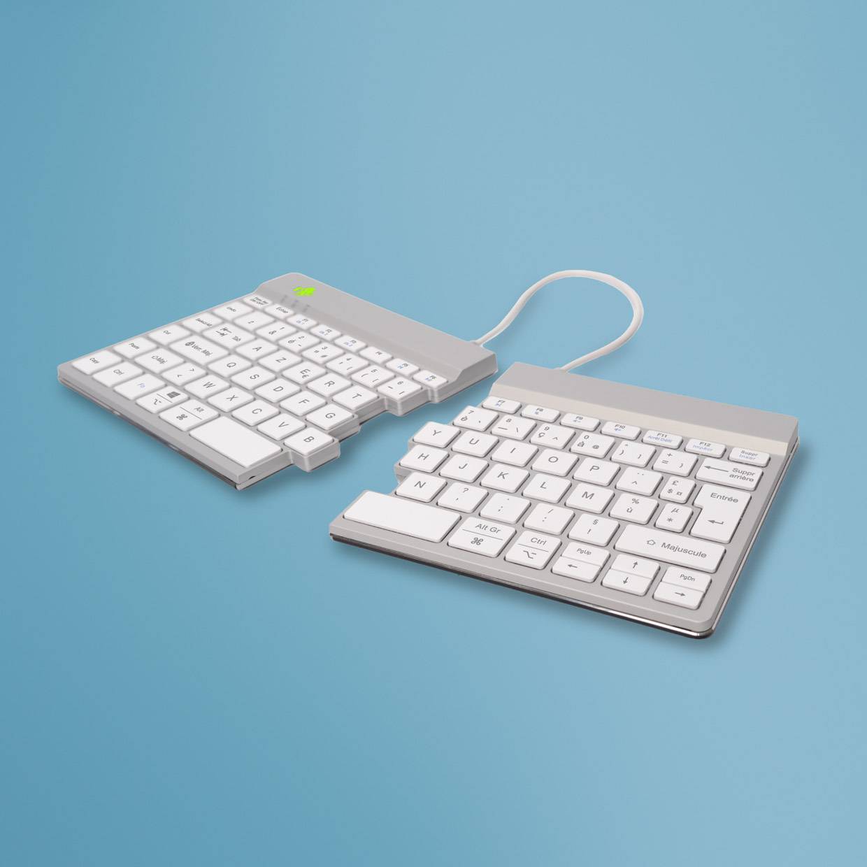 Rca Informatique - image du produit : R-GO SPLIT BREAK ERGONOMIC WHITE WIRELESS