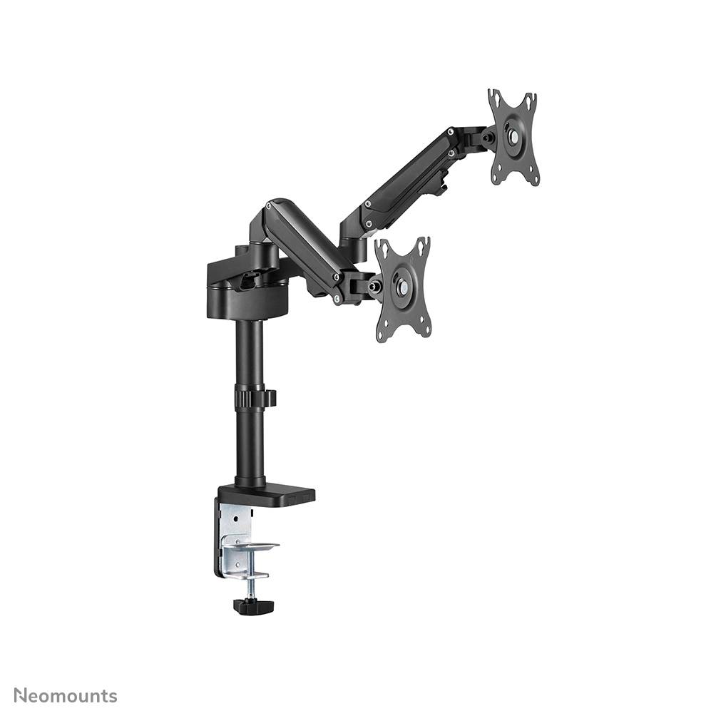 Rca Informatique - image du produit : NEWSTAR DESK POLE MOUNT (CLAMP/GROMMET) BLACK 17-27IN