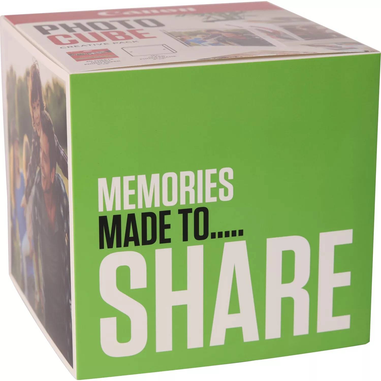 Rca Informatique - image du produit : PP-201 5X5 PHOTO CUBE CREATIVE PACK WHITE GREEN (40SHEETS) + AC