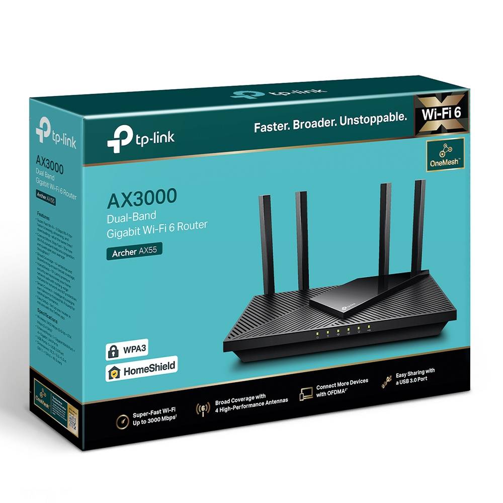 Rca Informatique - image du produit : AX3000 DUAL-BAND WI-FI 6 ROUTER