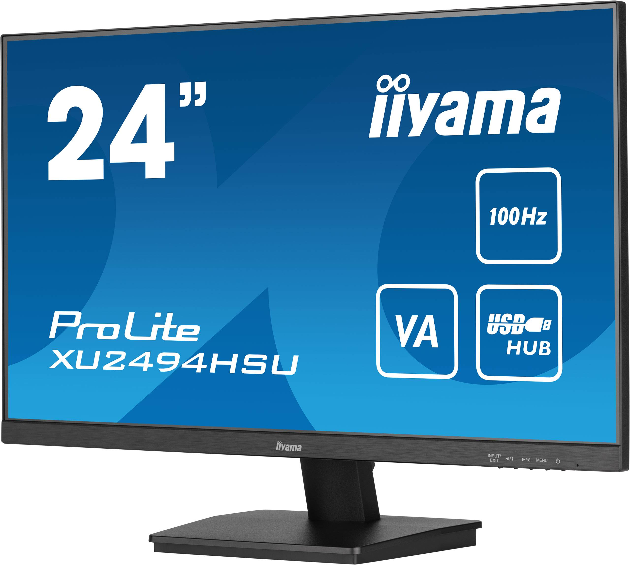 Rca Informatique - image du produit : XU2494HSU-B6 23.8IN VA FHD 250CD/HDMI/DP/2USB HUB