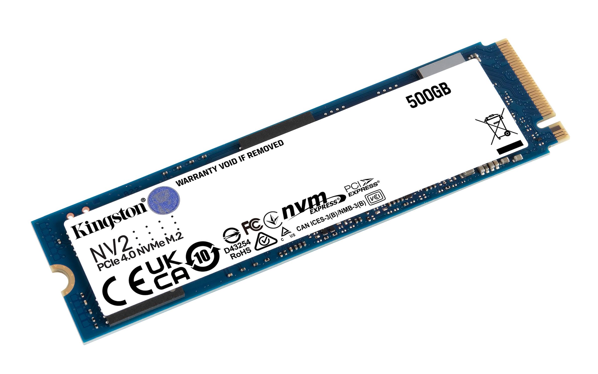 Rca Informatique - image du produit : 500G NV2 M.2 2280 NVME SSD NV2 PCIE 4.0 NVME SSD