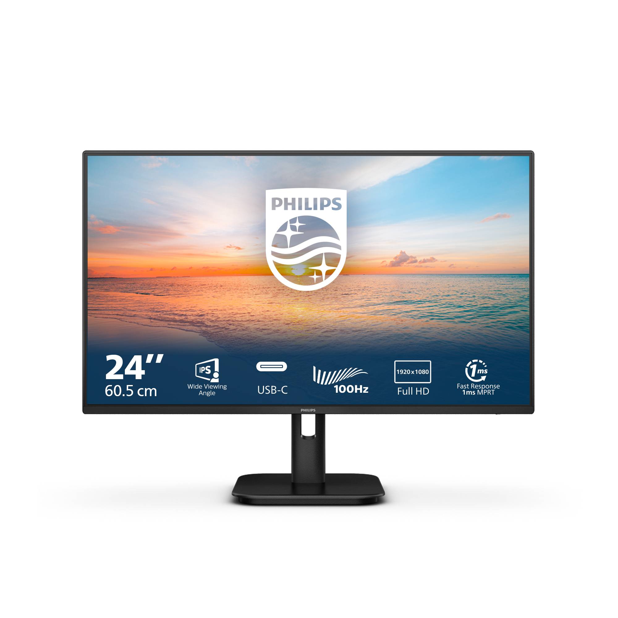 Rca Informatique - image du produit : 24E1N1300A/00 23.8IN IPS FHD 250CD/HDMI/2USB/USB-C