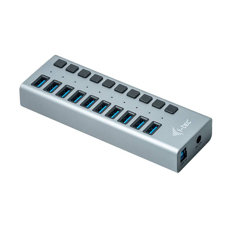 Rca Informatique - image du produit : I-TEC USB 3.0 HUB 10 PORT 48 W I-TEC USB 3.0 HUB 10 PORT 48 W