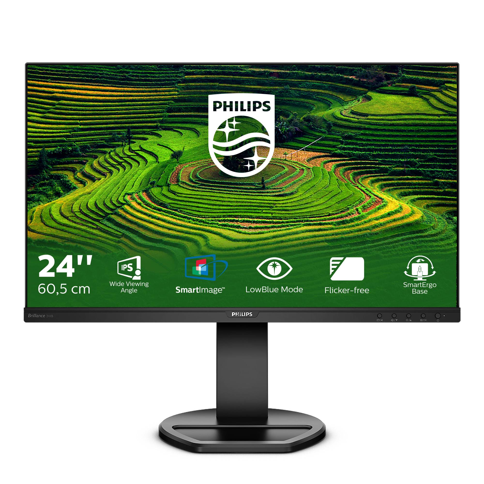 Rca Informatique - image du produit : 241B8QJEB/00 23.8IN IPS FHD 250CD 5MS/HDMI/DP/VGA/DVI-D