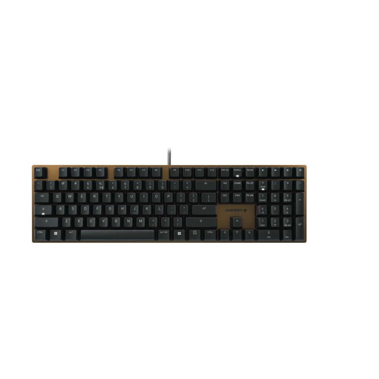 Rca Informatique - image du produit : KEYBOARD CORDED MECHANICAL BLACK/BRONZE US-INTL