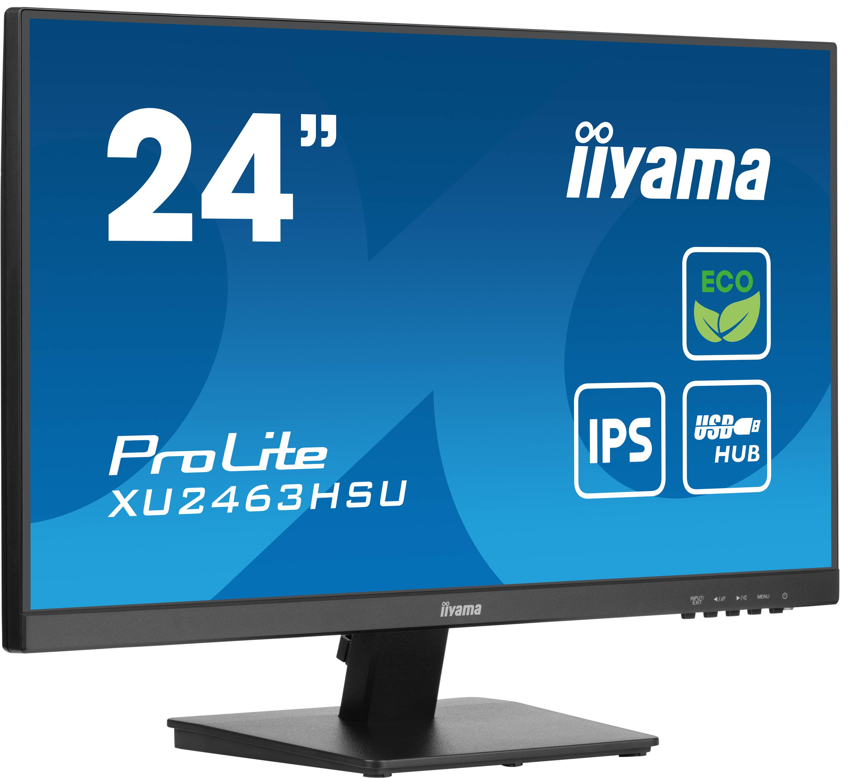 Rca Informatique - image du produit : XU2463HSU-B1 23.8IN IPS FHD 250CD/3MS/HDMI/DP/2USB