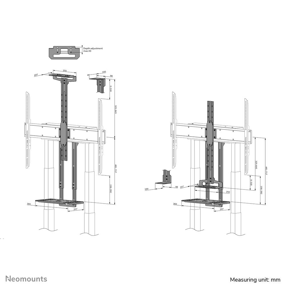 Rca Informatique - image du produit : NEOMOUNTS BY NEWSTAR VIDEOBAR KIT CAM-/AV SHELF (INCL.BOSE VB1