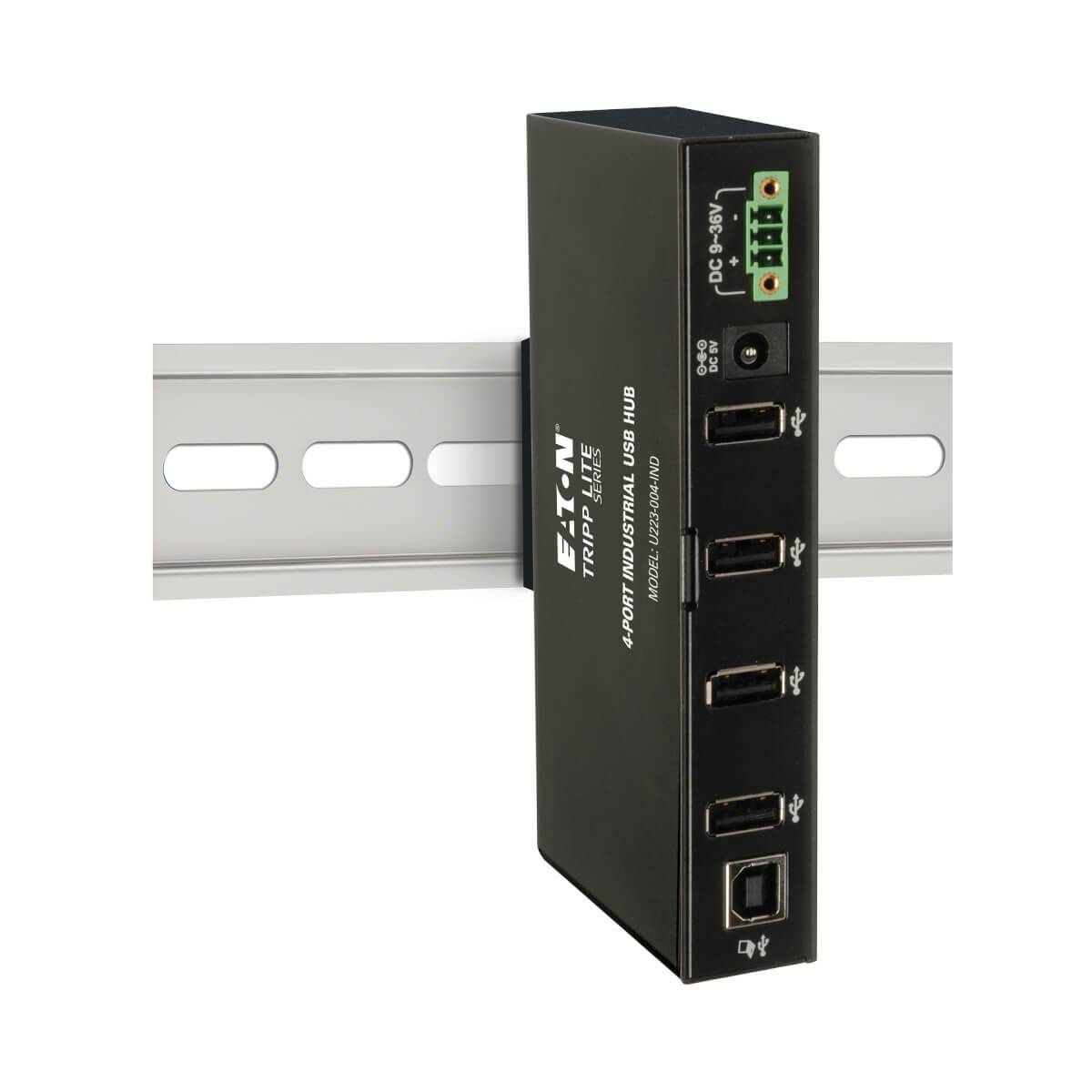 Rca Informatique - image du produit : 4-PORT USB HUB INDUSTRIAL METAL