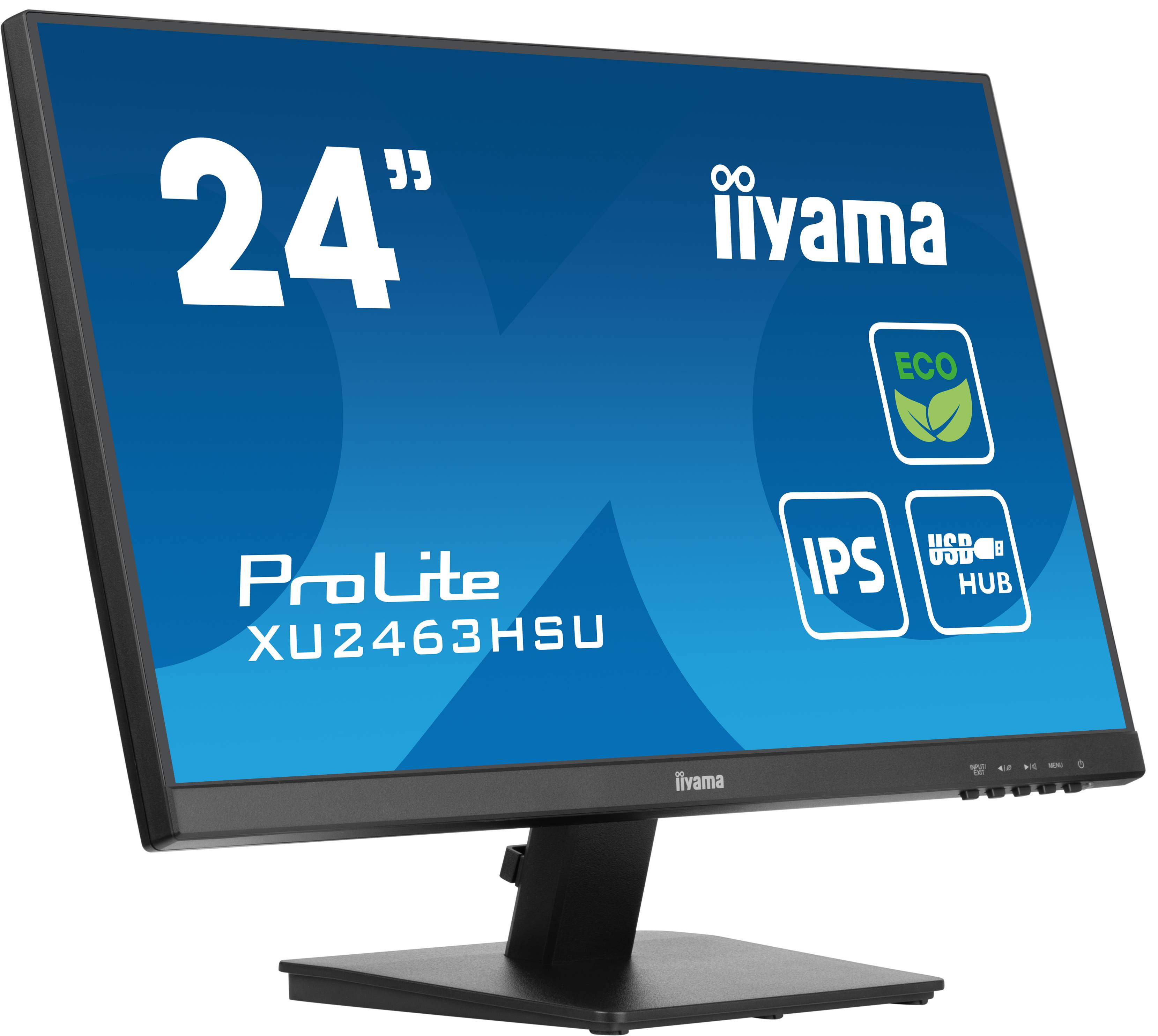 Rca Informatique - image du produit : XU2463HSU-B1 23.8IN IPS FHD 250CD/3MS/HDMI/DP/2USB