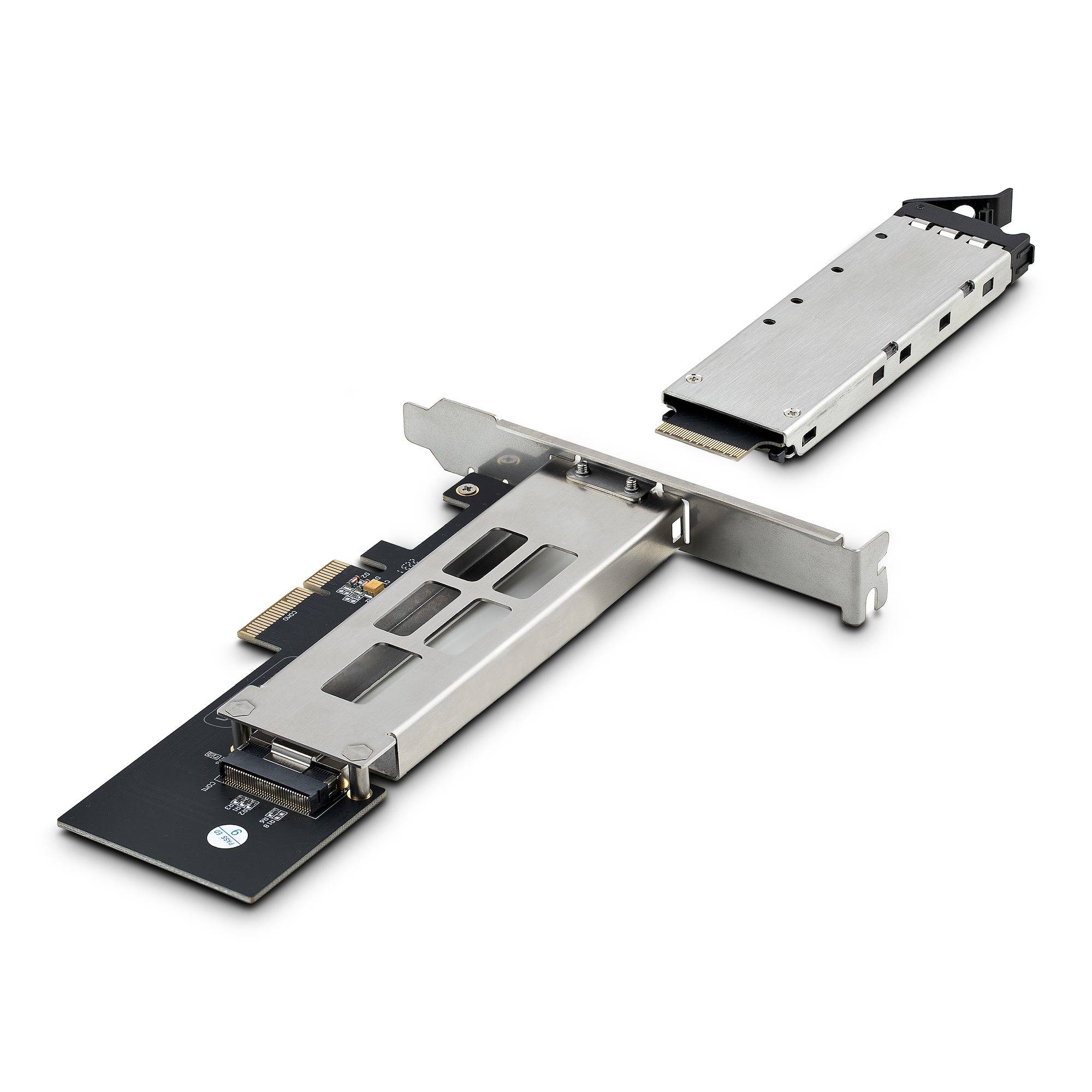 Rca Informatique - image du produit : M.2 NVME SSD TO PCIE X4 SLOT - HOT SWAP MOBILE RACK/BACKPLANE