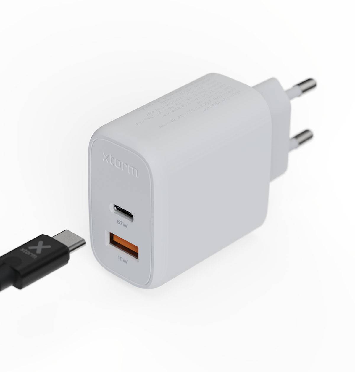 Rca Informatique - image du produit : WALL CHARGER GAN2 67W XTORM - WHITE