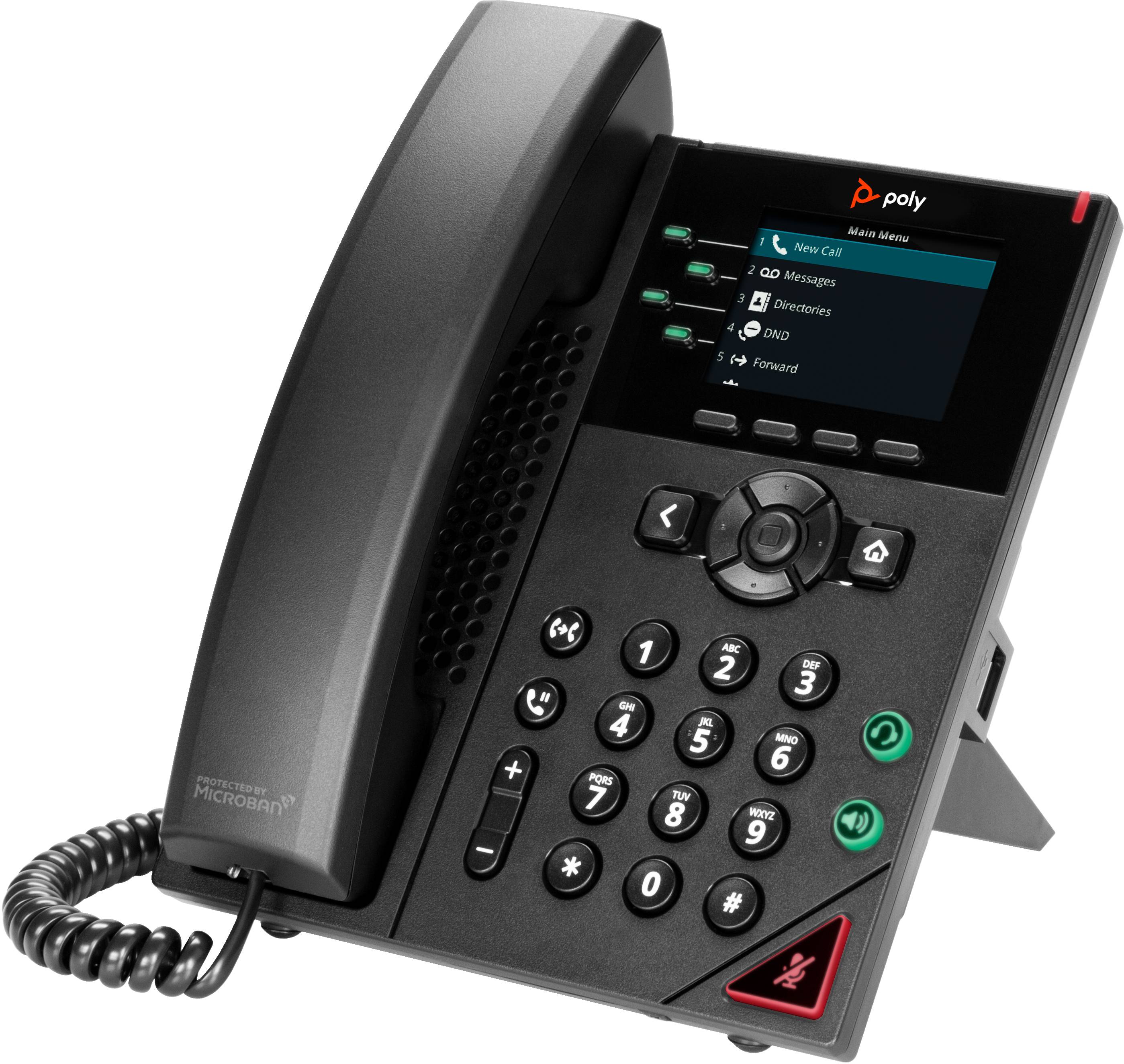 Rca Informatique - image du produit : POLY VVX 250 4-LINE IP PHONE AND POE-ENABLED GSA/TAA NO LOCAL