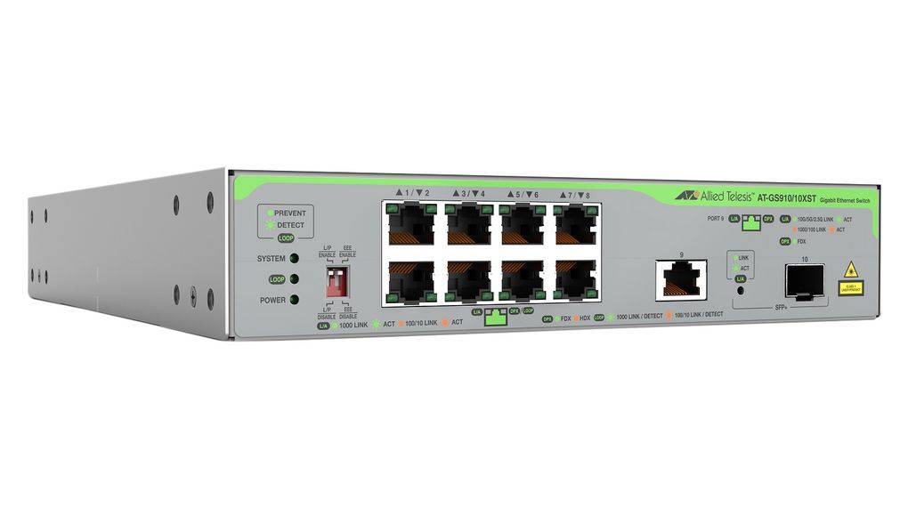 Rca Informatique - image du produit : GIGABIT UNMANG SWITCH W 10G UPL 1X 100M/1/2.5/5/10G-T EU POWER