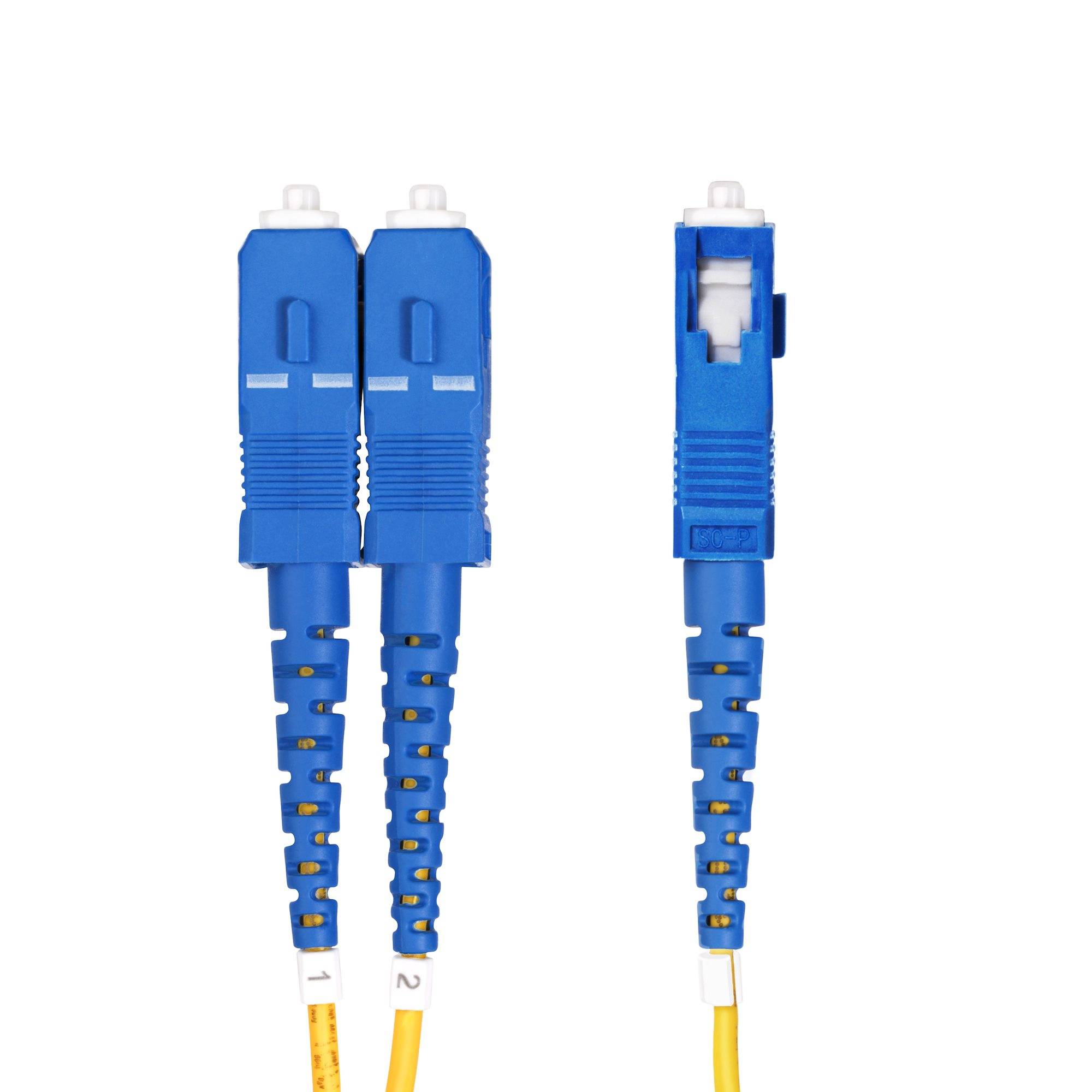 Rca Informatique - image du produit : LC/SC SINGLE MODE FIBER CABLE OS2/UPC/DUPLEX/LSZH