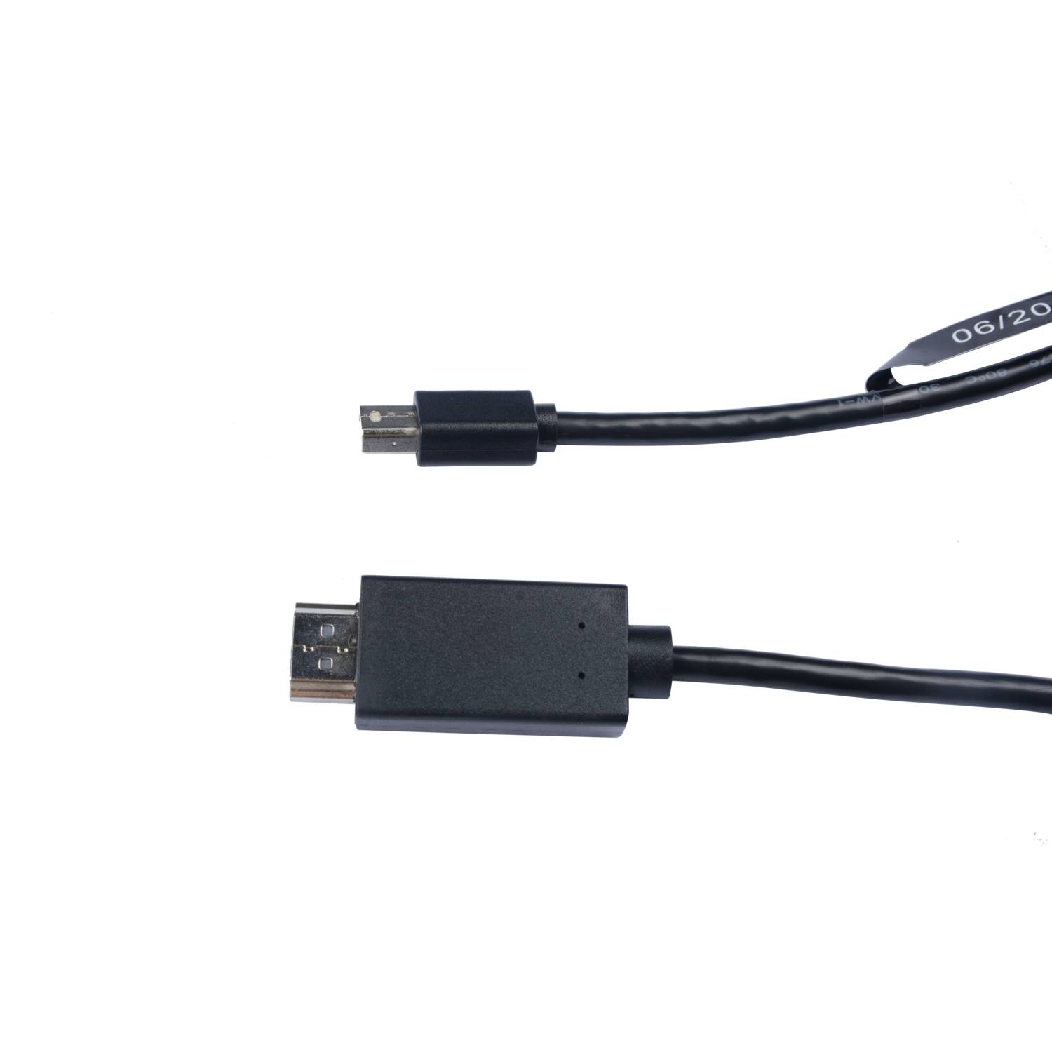 Rca Informatique - image du produit : MINI DP TO HDMI 1.4 CABLE 2M MINI DP TO HDMI CABLE 21.6GB 4K