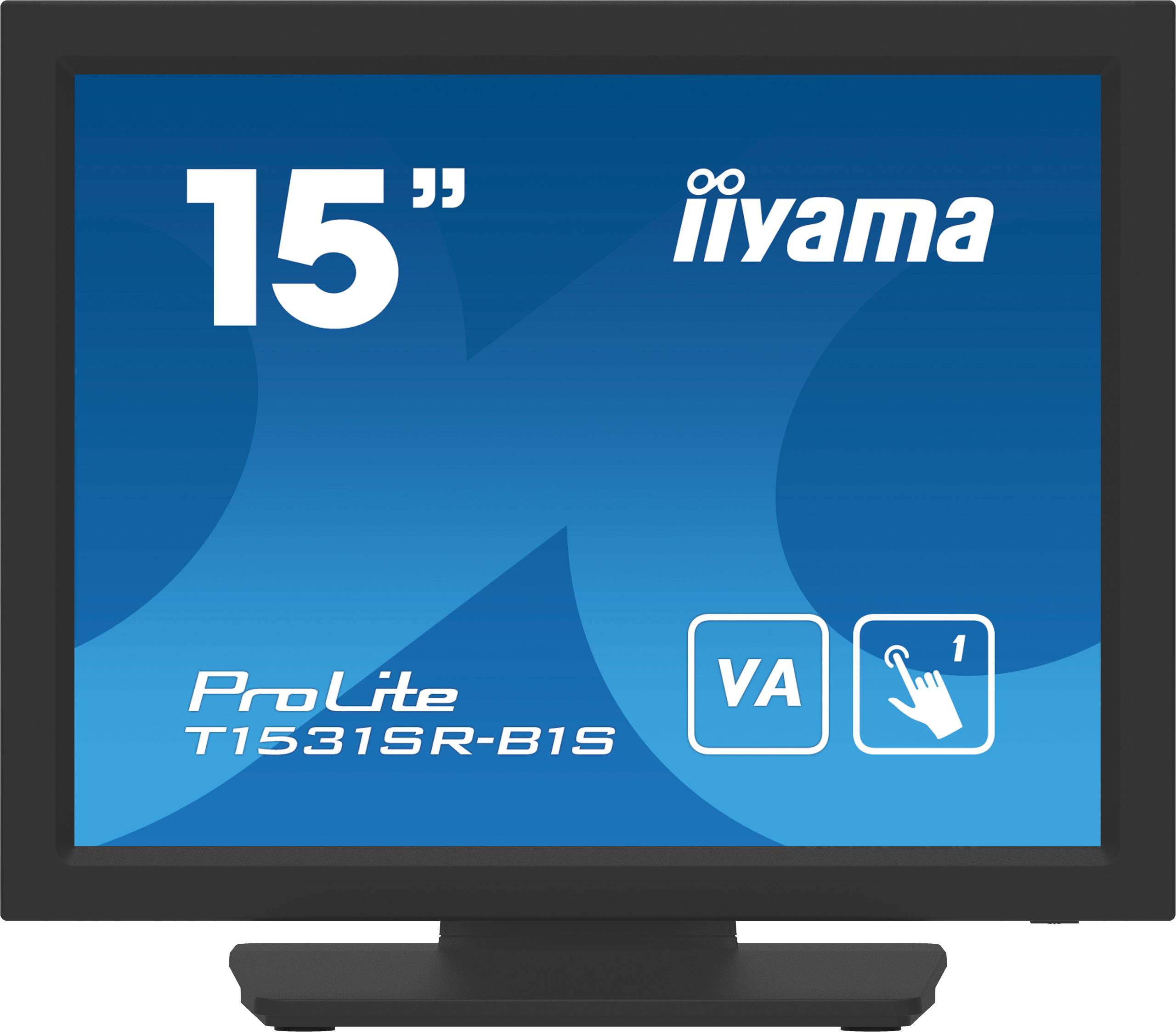 Rca Informatique - image du produit : T1531SR-B1S 15IN RESIST TOUCH VA HD 350CD/HDMI/VGA/DP