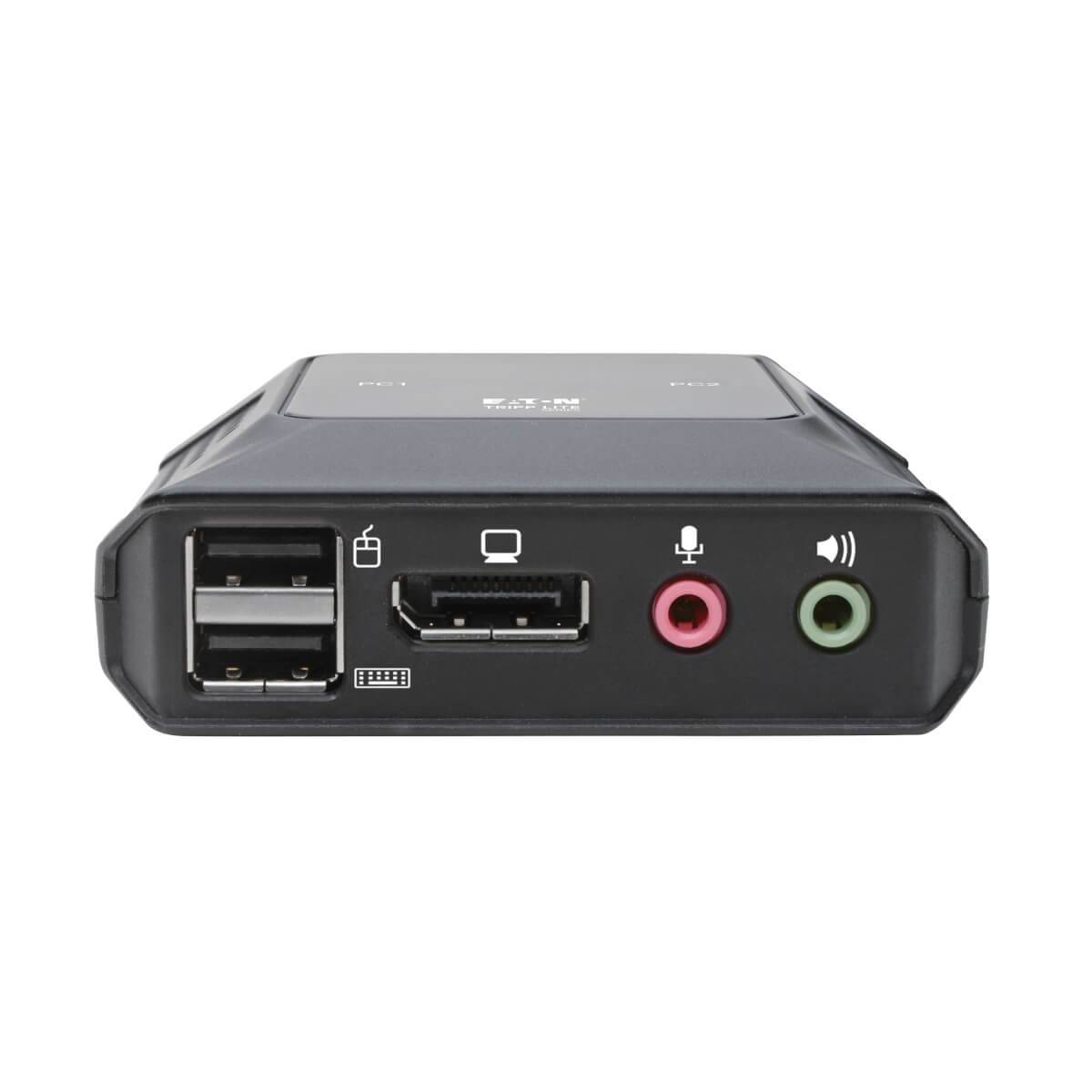 Rca Informatique - image du produit : 2PT DISPLAYPORT USB KVM SWITCH AUDIO/VIDEO BUILT CBLS USB SHARE