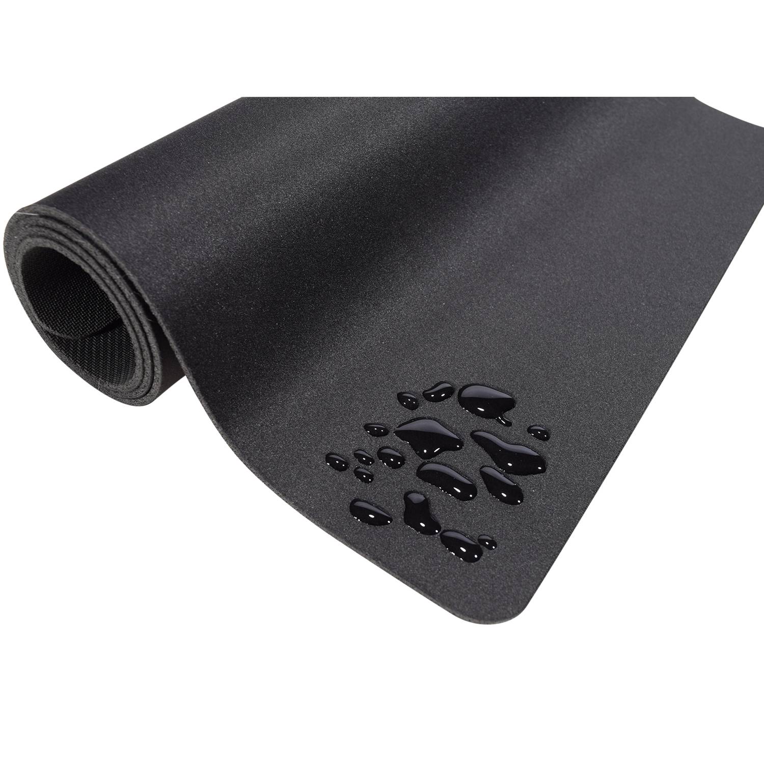 Rca Informatique - image du produit : ANTIMICROBIAL DESK MAT MOUSEPAD BLACK 35.4 X 16.5IN (90 X 42 CM)