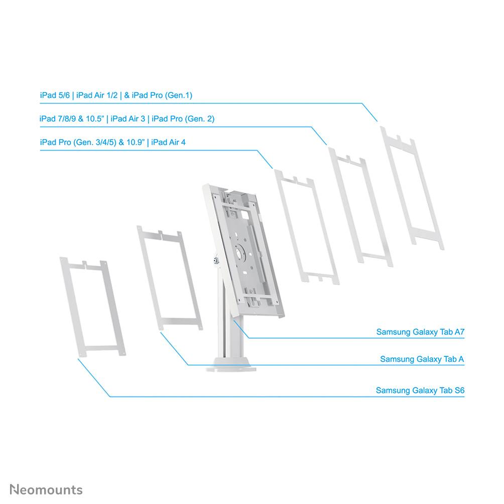 Rca Informatique - image du produit : DESK GROMMET LOCK TABLET CASING IPAD/PRO/AIR/GALAXY TAB