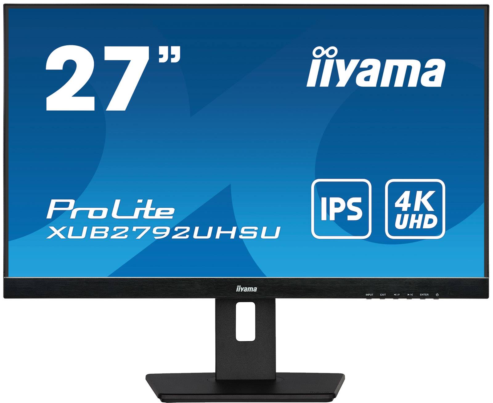 Rca Informatique - Image du produit : XUB2792UHSU-B5 27IN IPS 4K UHD 350CD/4MS/HDMI/DP/DVI/3USB/HAS