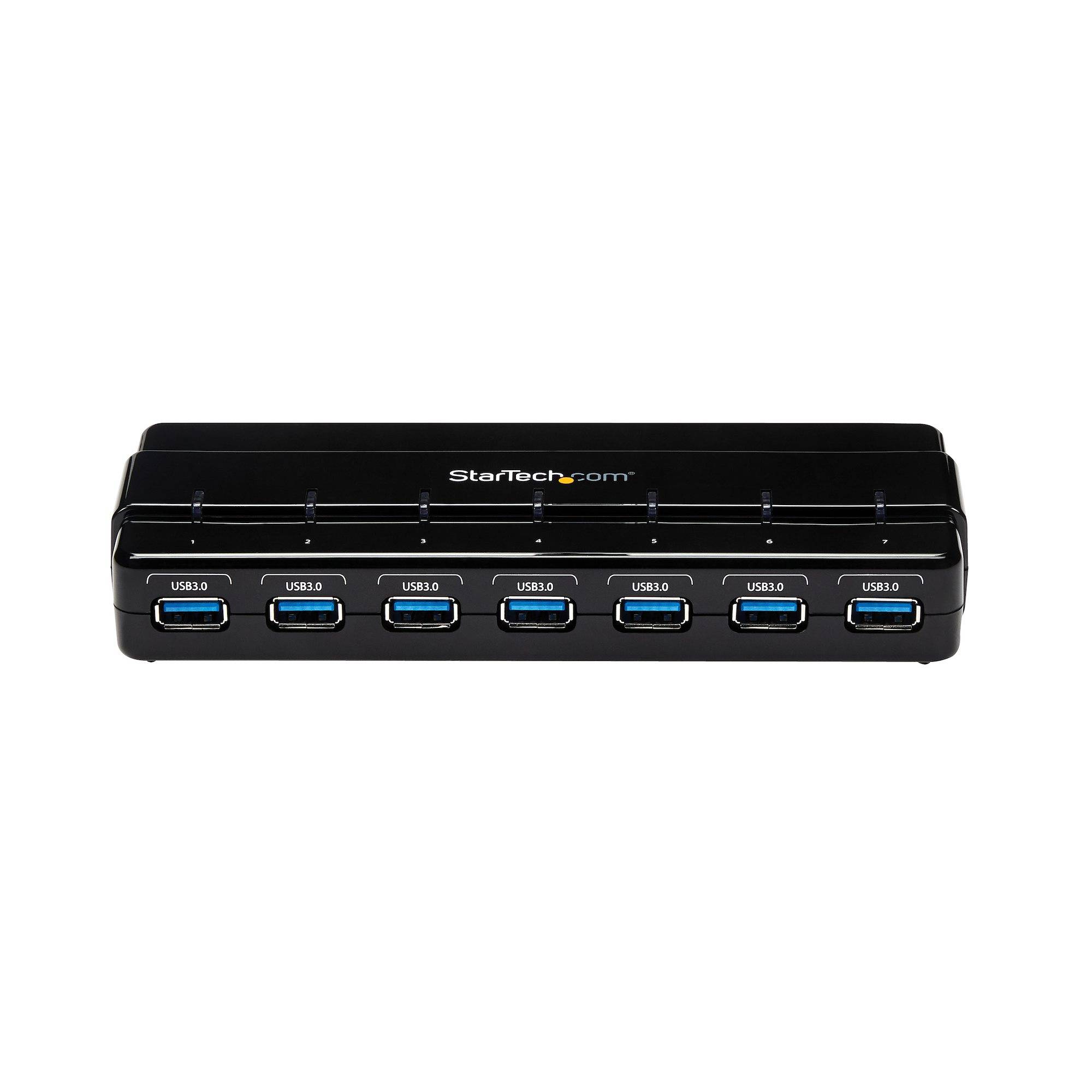 Rca Informatique - image du produit : 7PORT USB 3.0 HUB WITH POWER ADAPTER - SEVEN PORT USB 3.0 HUB