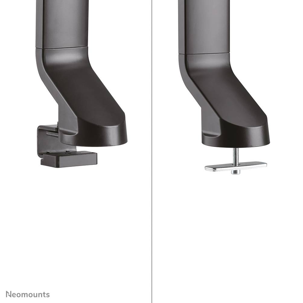 Rca Informatique - image du produit : DESK MOUNT DUAL 19-27IN BLACK CLAMP/GROMMET 75X75TO100X100