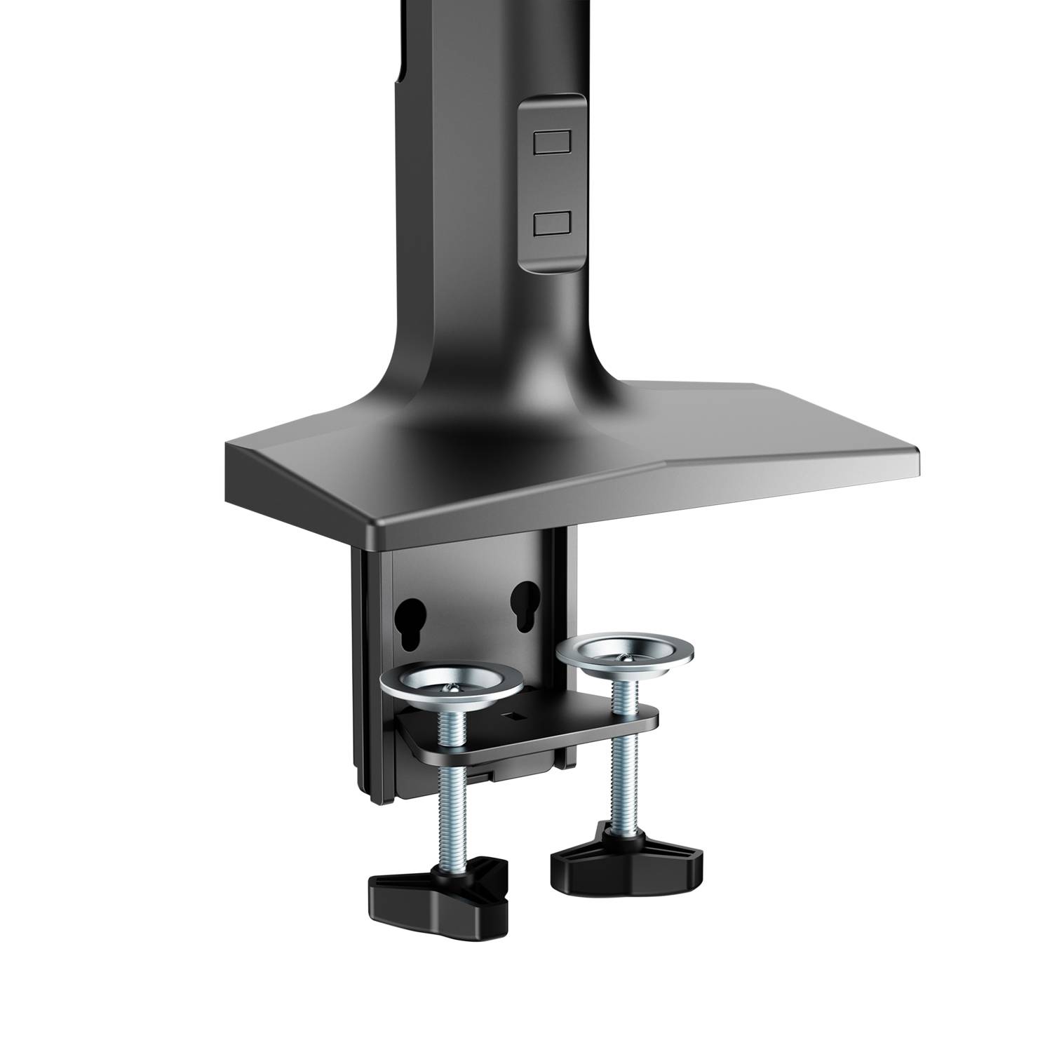 Rca Informatique - image du produit : DUAL MONITOR GAS SPRING MOUNT ERGO CROSSBAR HANDLE FULL MOTION