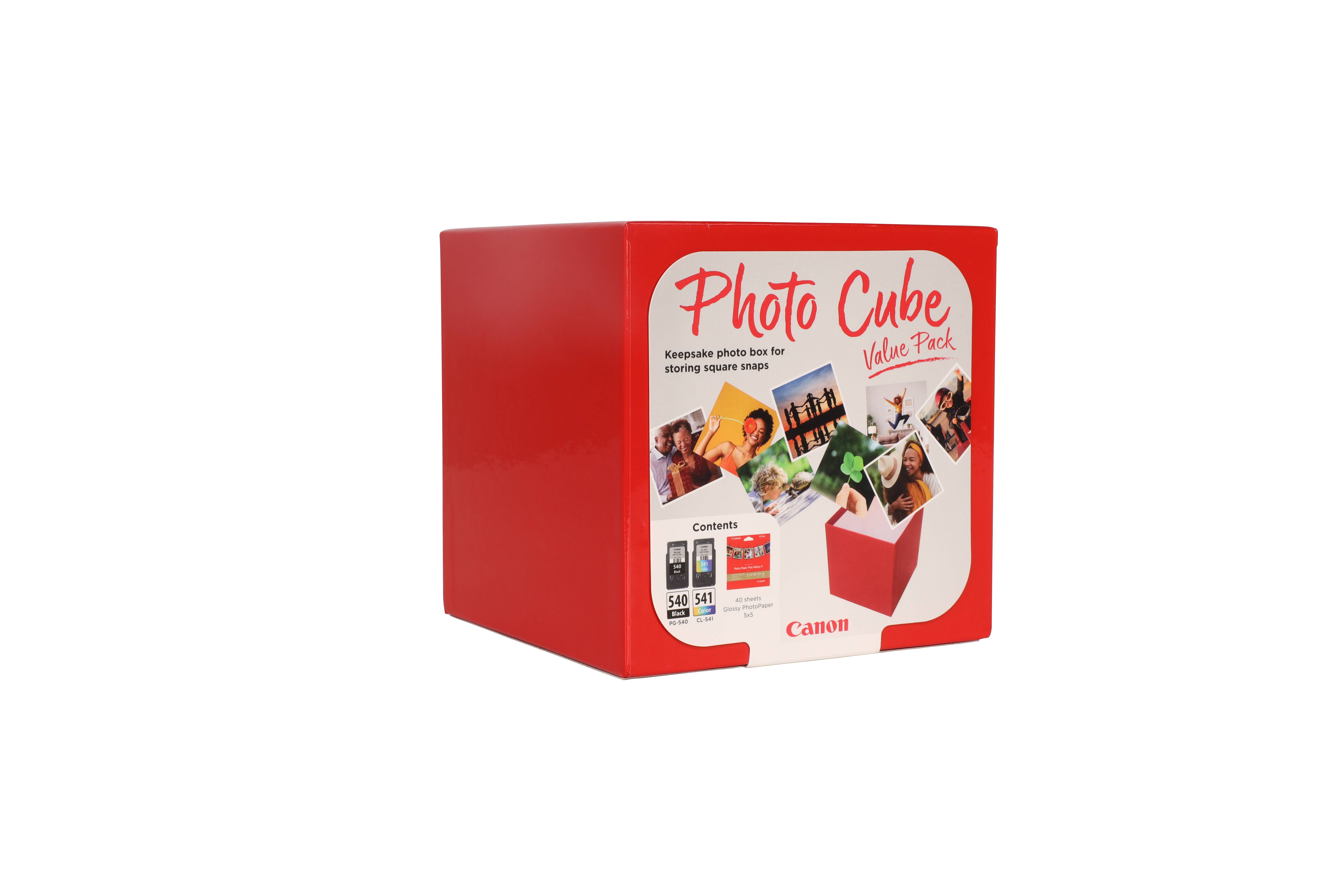 Rca Informatique - image du produit : PG-540/CL-541 PHOTO CUBE VALUE PACK 5X5 PHOT PAPER(PP-201 40SHE