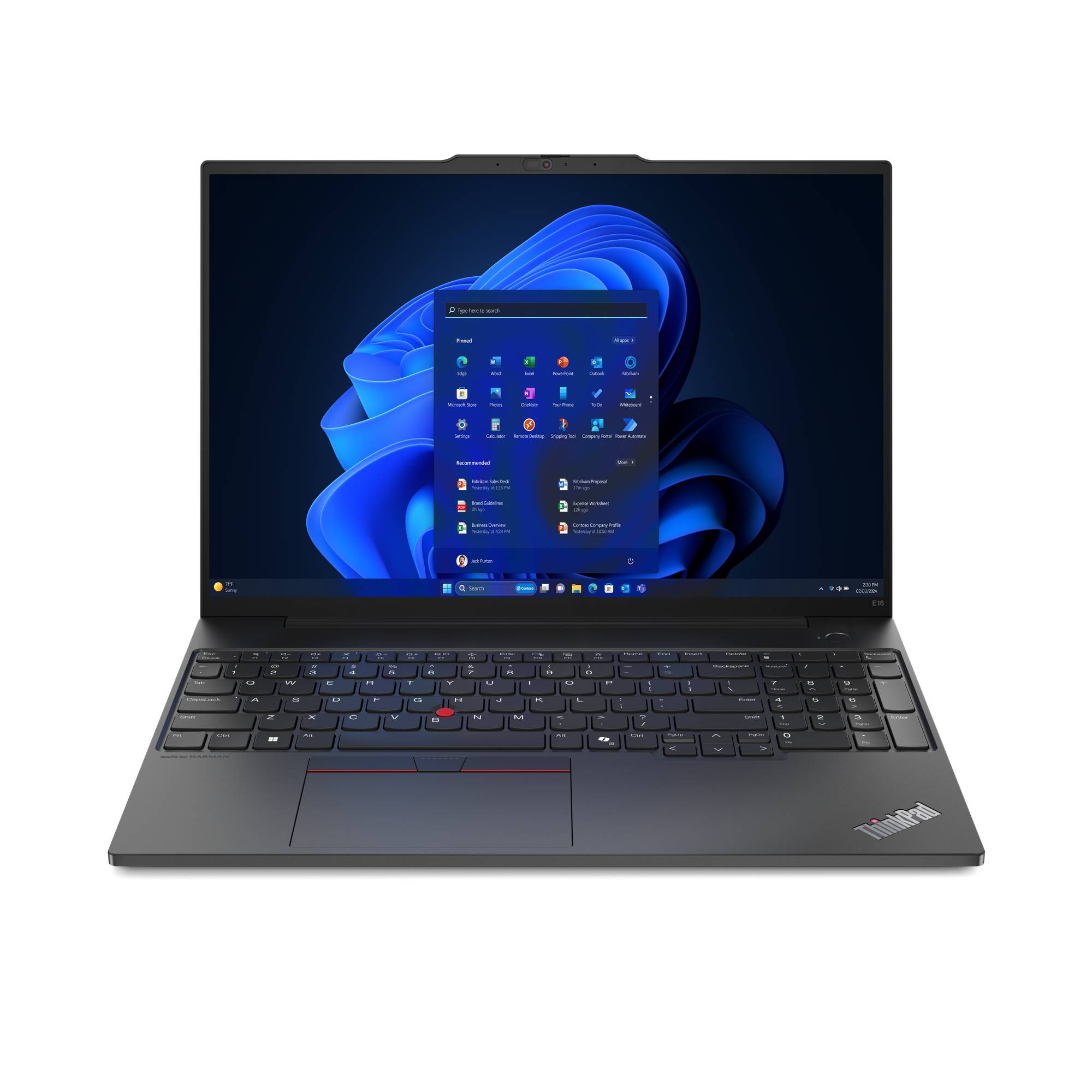 Rca Informatique - Image du produit : THINKPAD E16 ULTRA 7 155H 512GB 16GB 16IN NOOD W11P