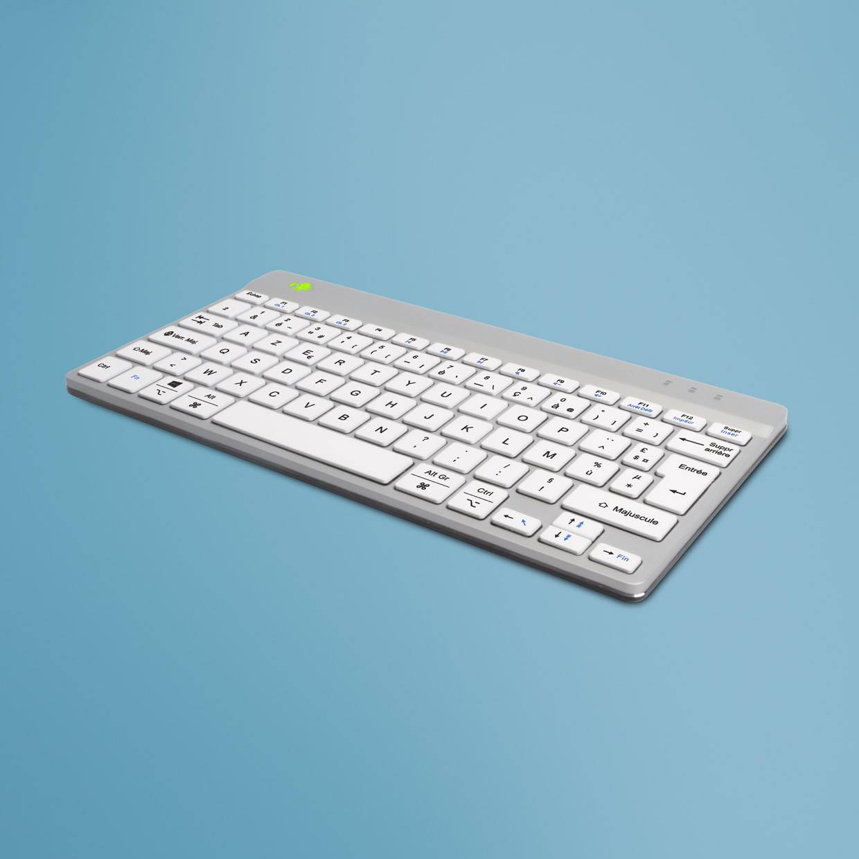 Rca Informatique - image du produit : R-GO COMPACT BREAK ERGONOMIC KEYBOARD AZERTY (FR) BLUETOOTH W