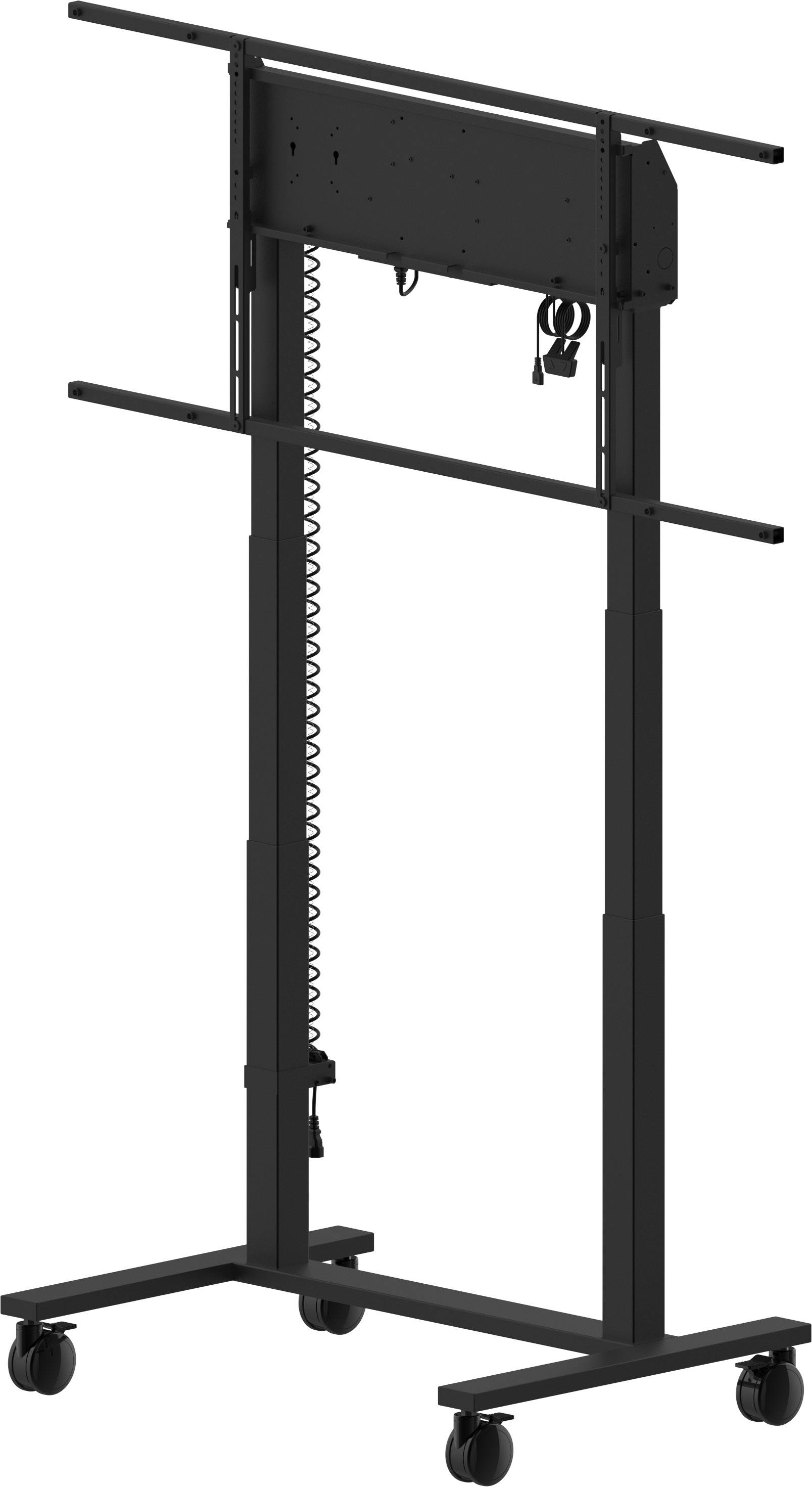 Rca Informatique - image du produit : ELECTRIC TWO-POST LIFT ON WHEELS FOR MONITORS UP TO 98IN 1